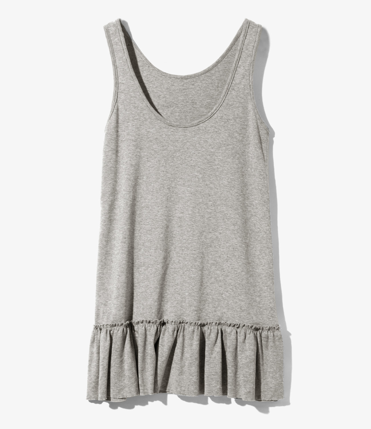 Frill Tank Top - Heather Grey