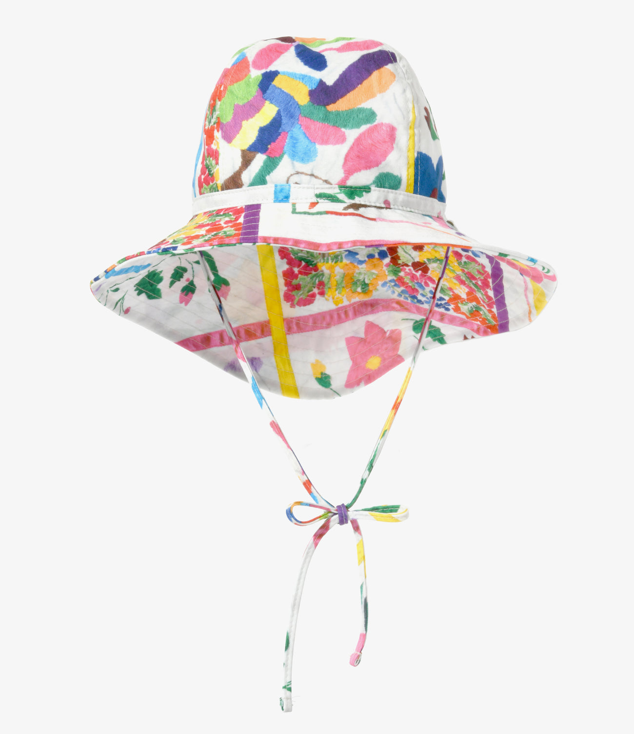Folding Hat - Floral Emb. Pt - Assorted