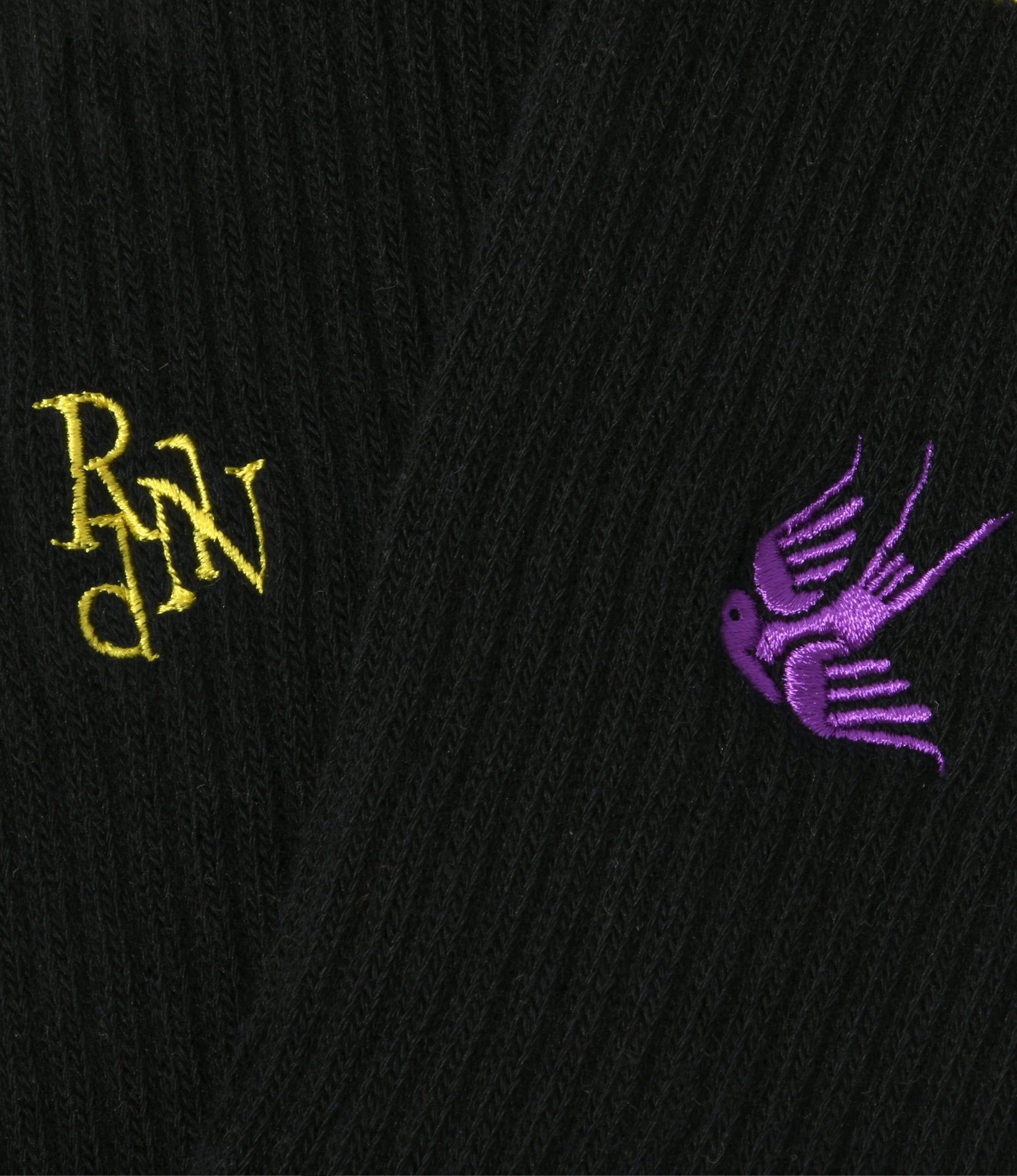 Line&Numbering Socks - Black
