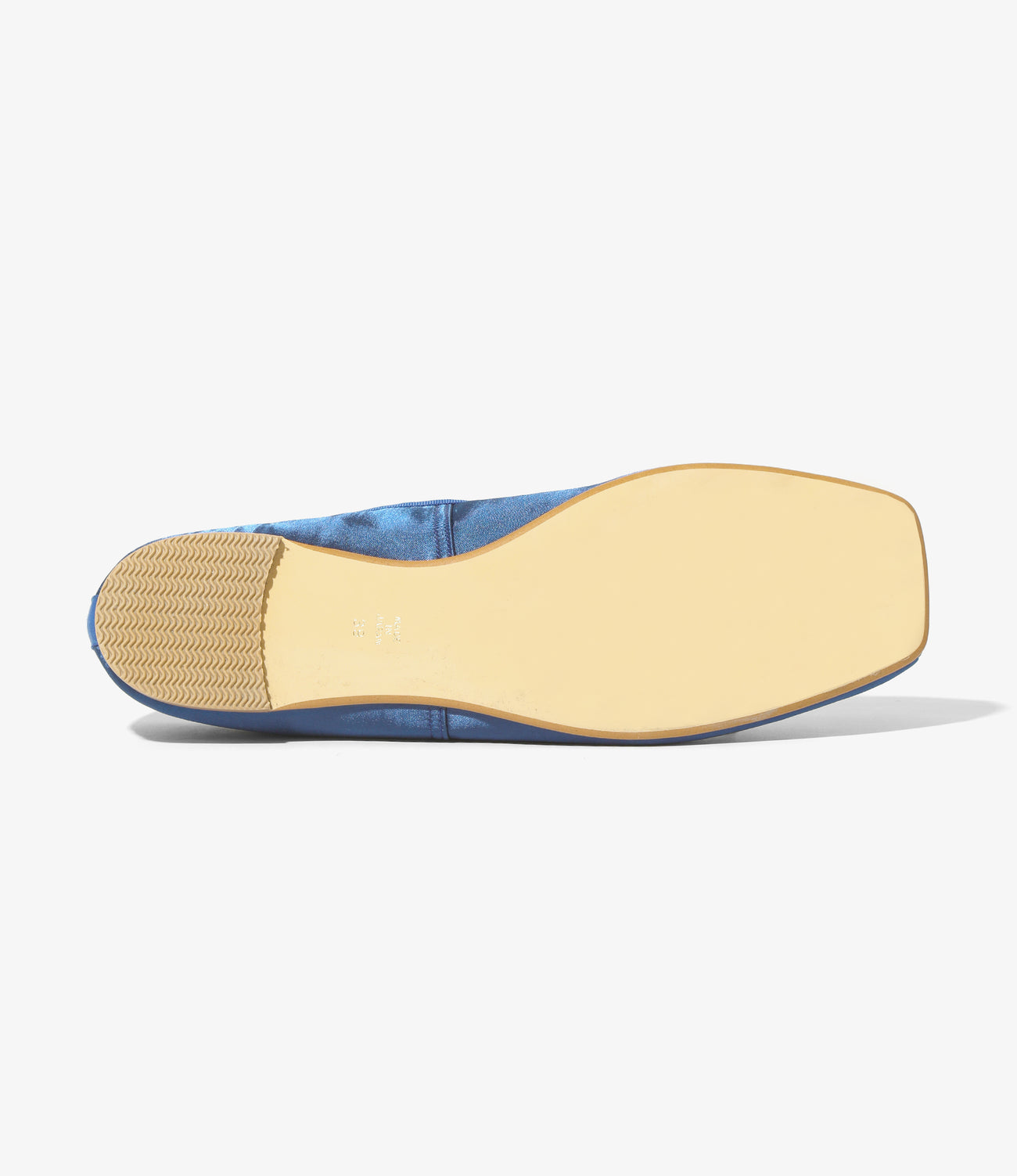 Color Combination Ballet Shoes - Blue - Sateen