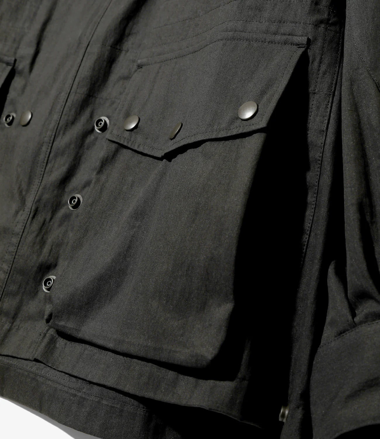 Field Coat - Black - C/N Oxford Cloth