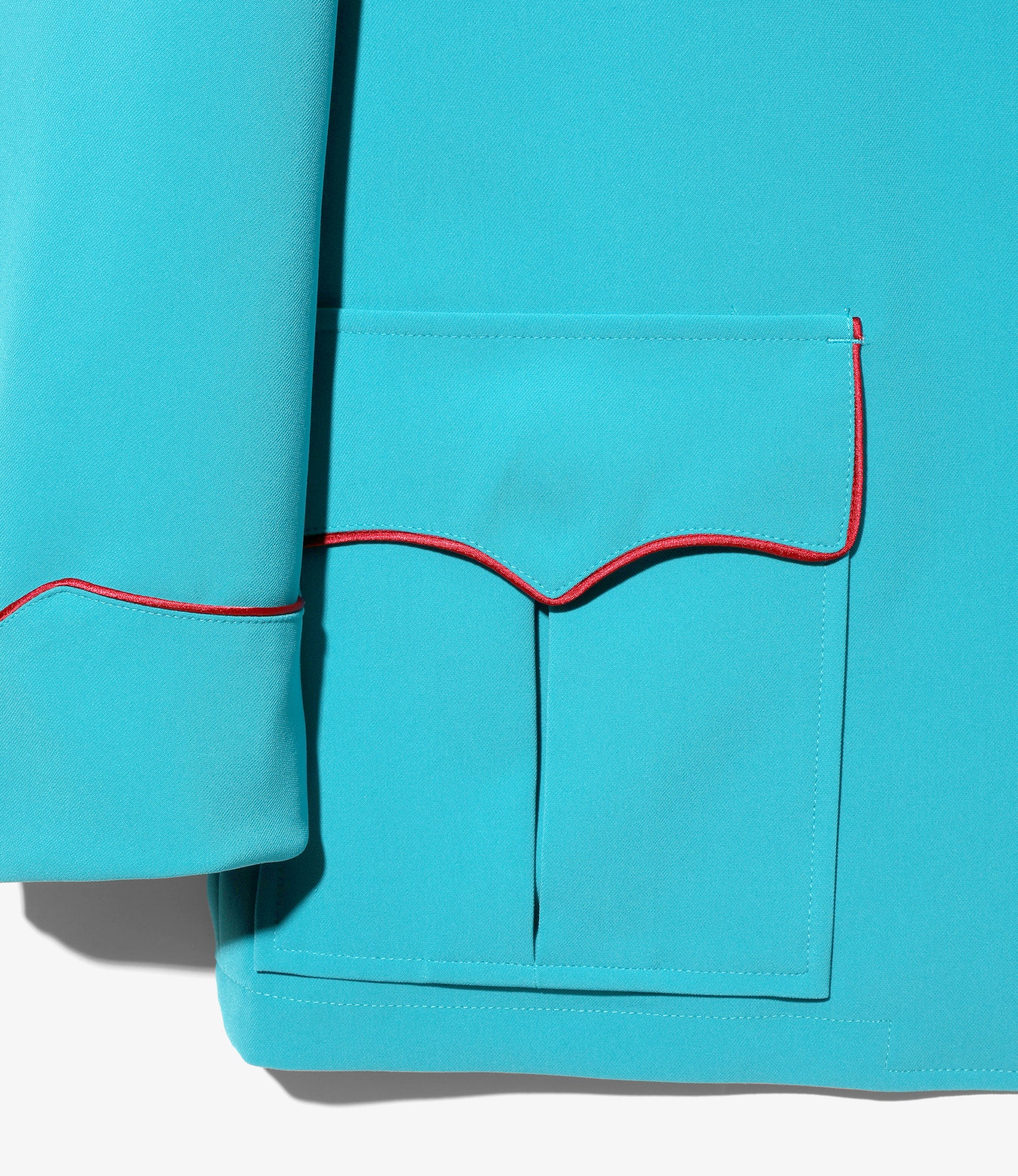 Western Leisure Jacket - Turquoise - PE/PU Double Cloth