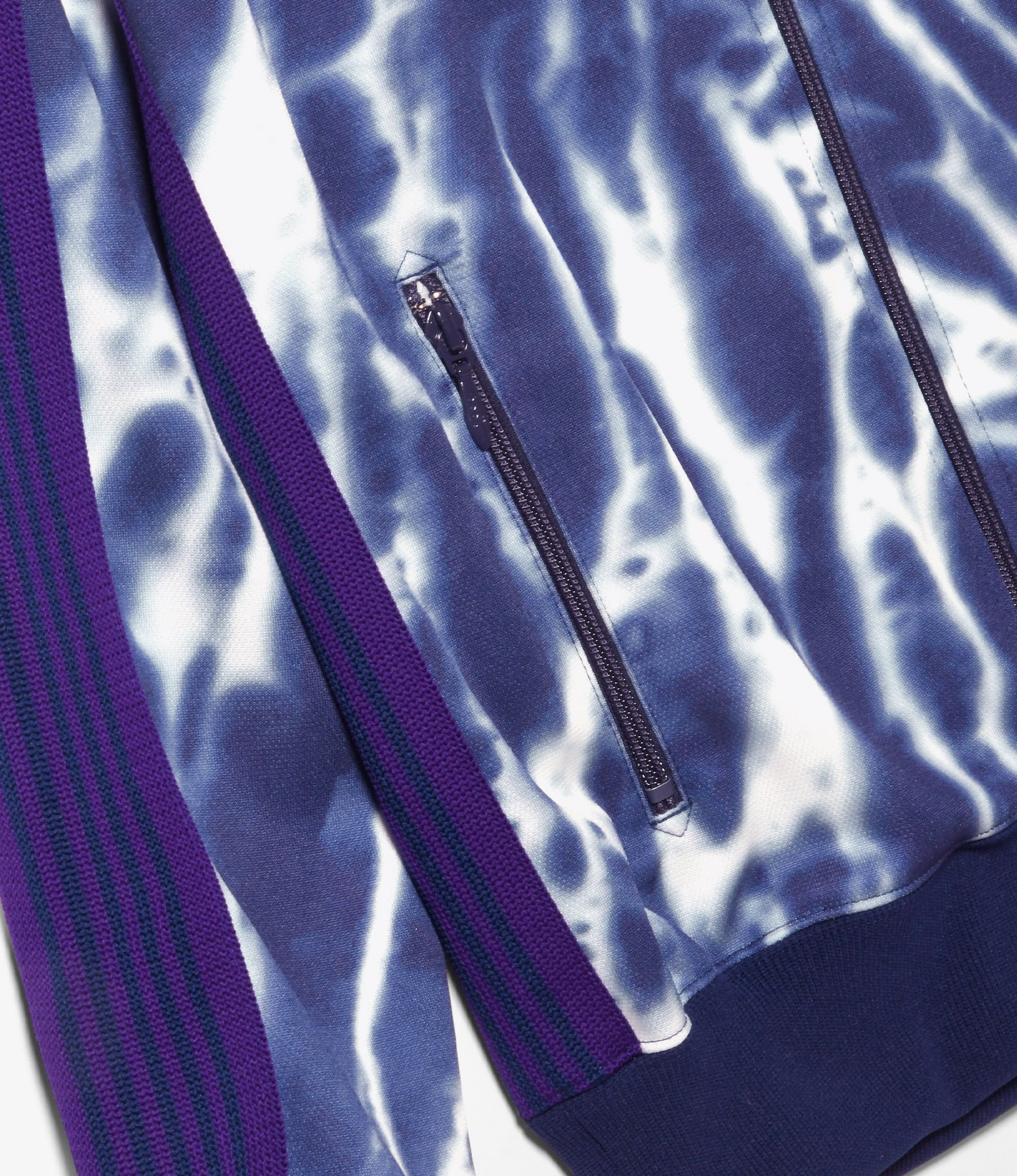 Nepenthes Exclusive - Track Jacket - Navy - Poly Smooth / Tie Dye Printed