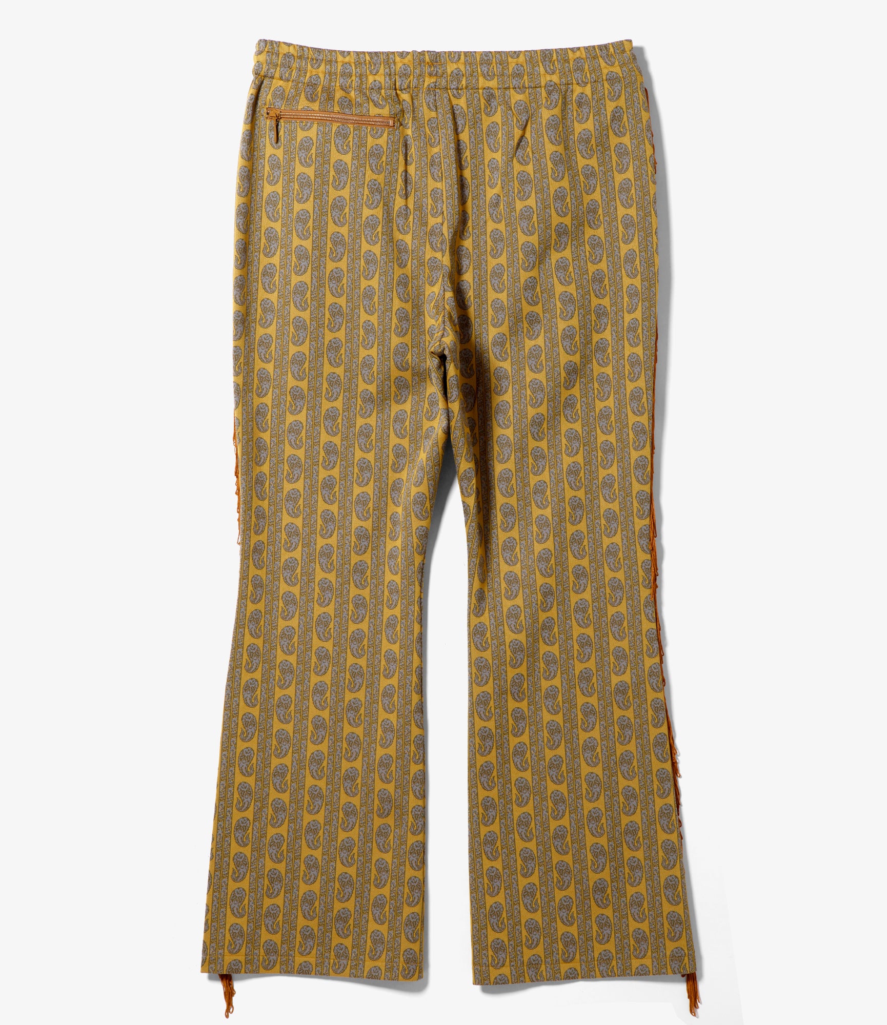 Nepenthes Exclusive - Fringe Boot-cut Track Pant - Mustard - Poly Jq.