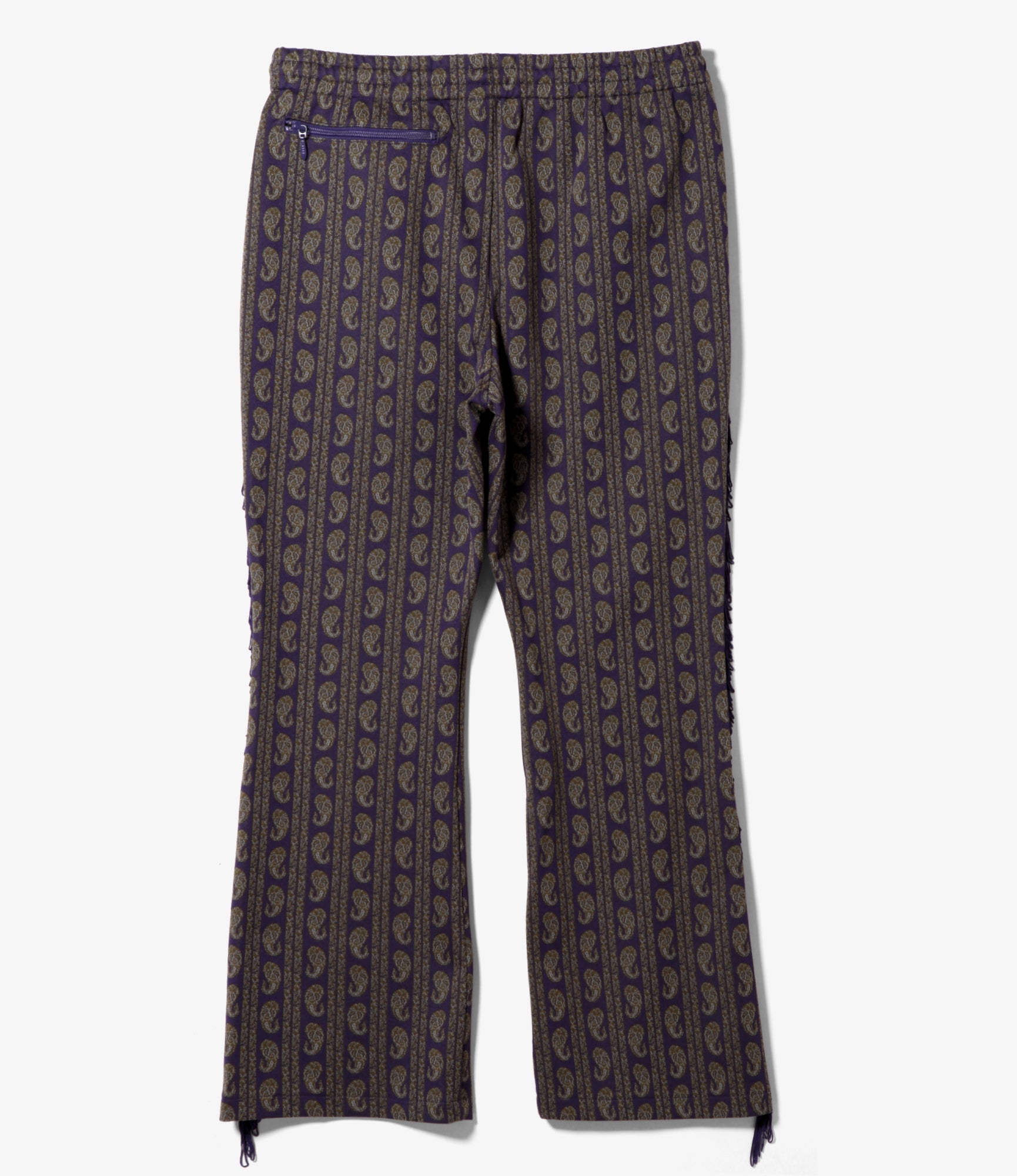 Nepenthes Exclusive - Fringe Boot-cut Track Pant - Purple - Poly Jq.