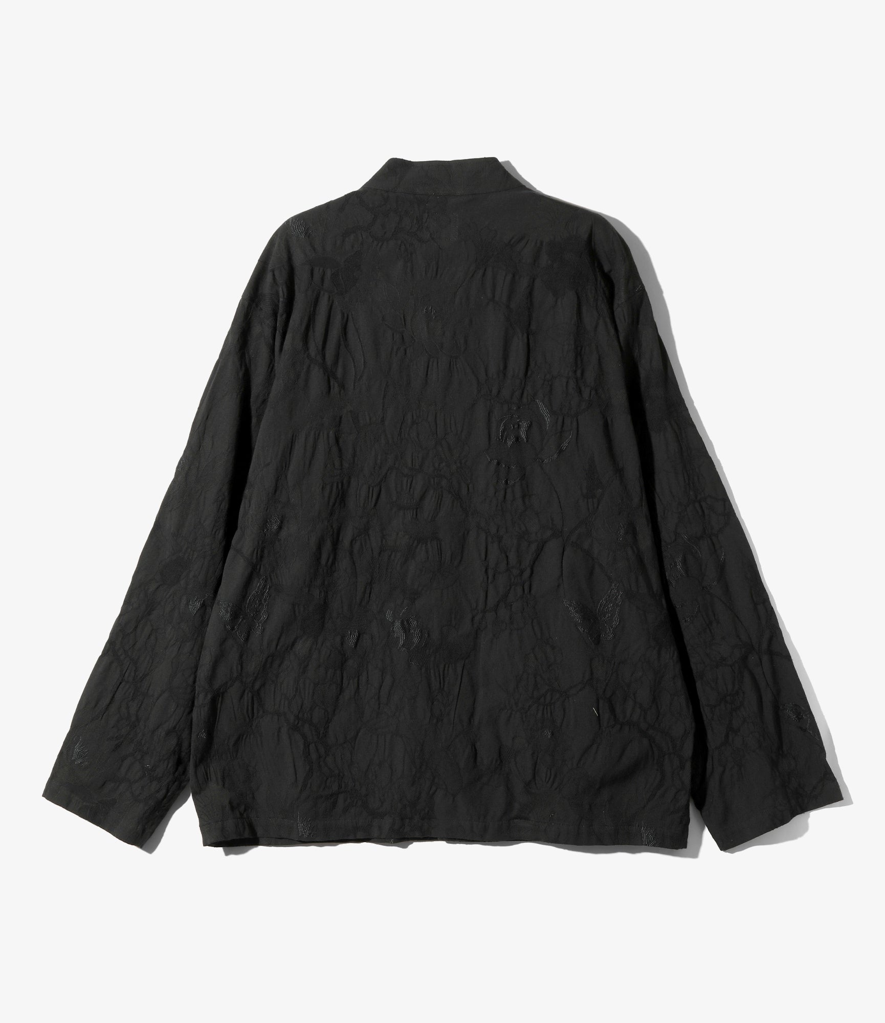 S.C. Shirt - Black - C/PE/PU Papillon Jq.