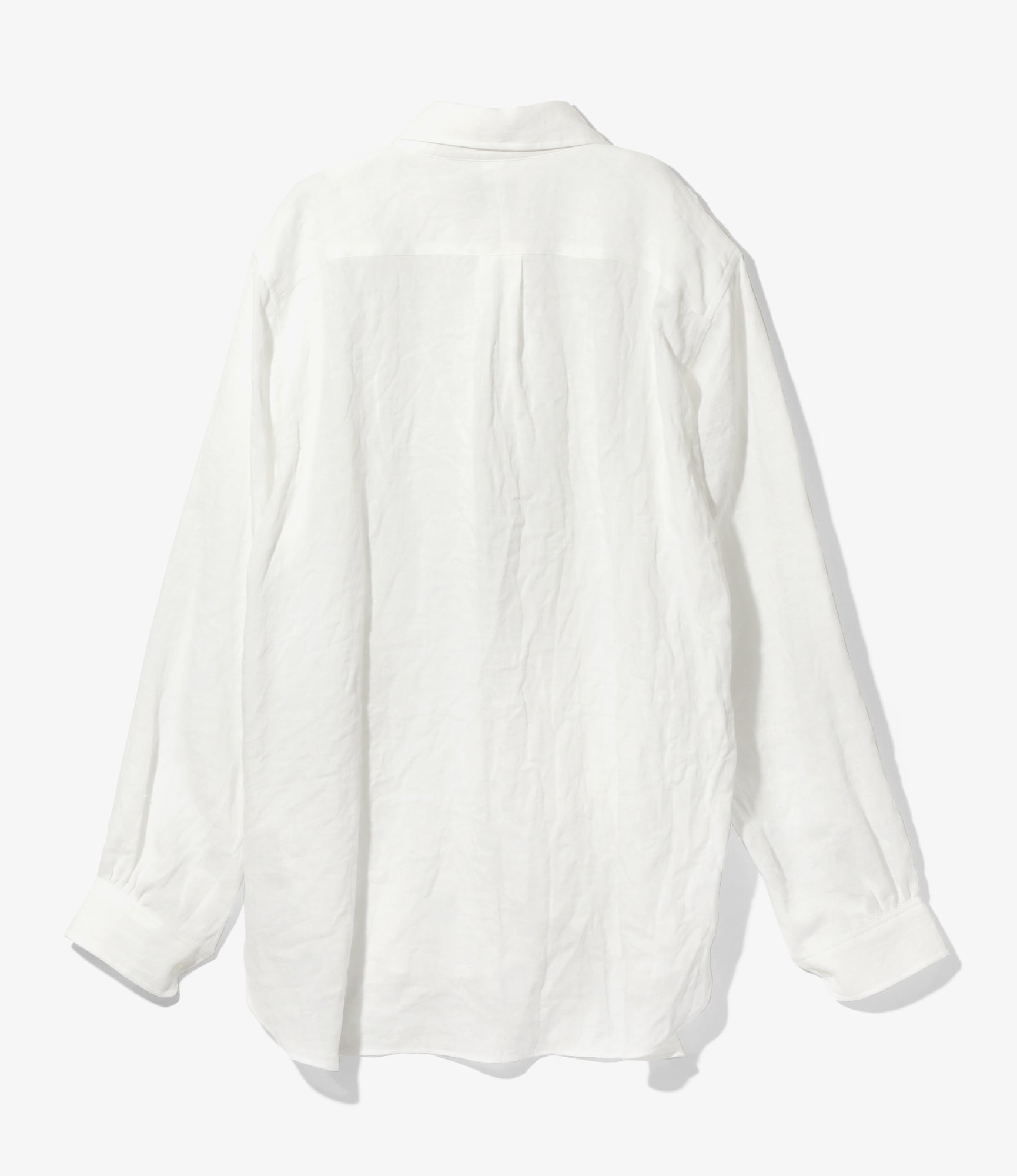 Regular Collar EDW Shirt - Off White - Linen Canvas