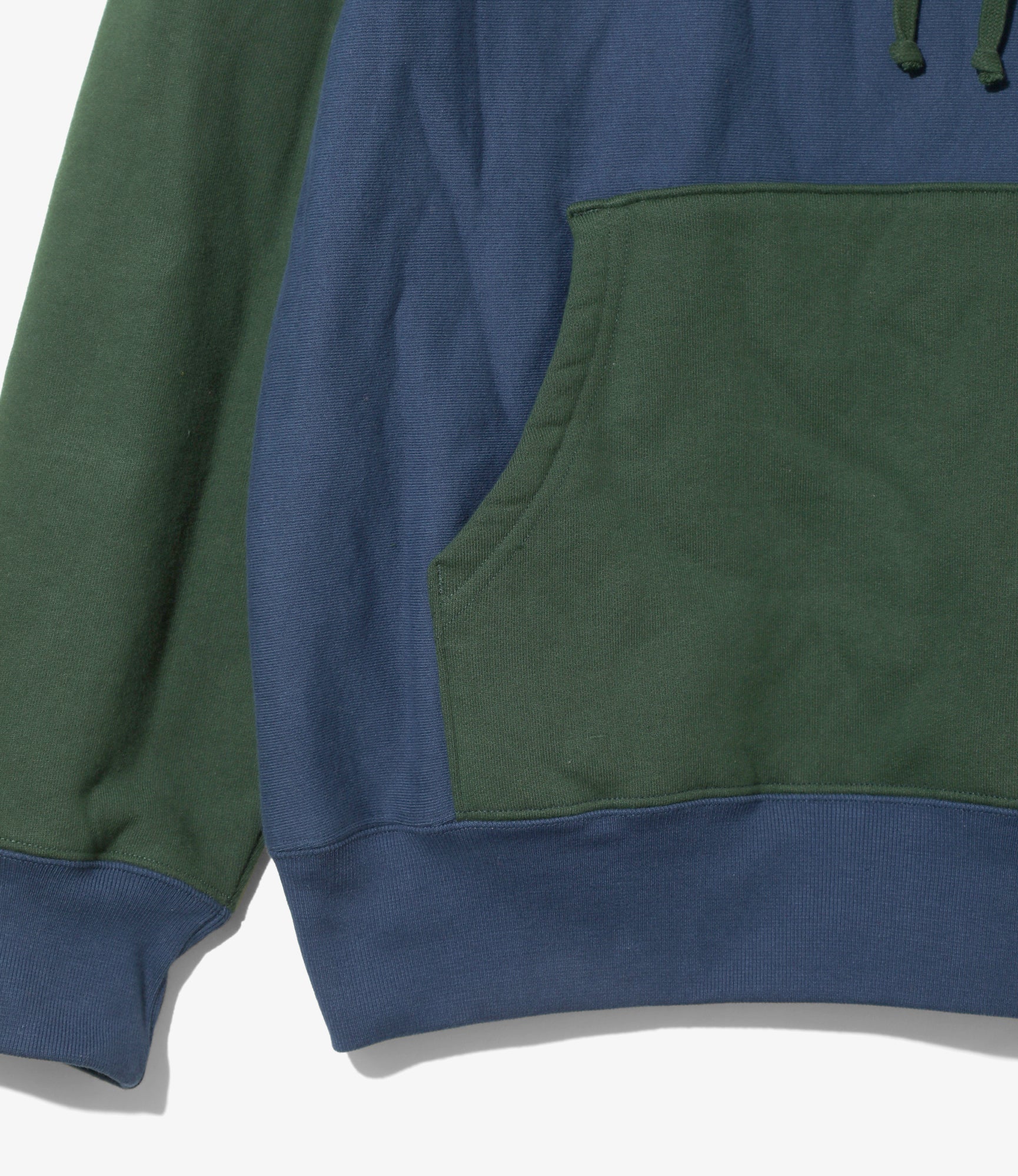 South2 West8 x Better Gift Shop - Hooded Sweatshirt - Dk. Blue / Forest Green