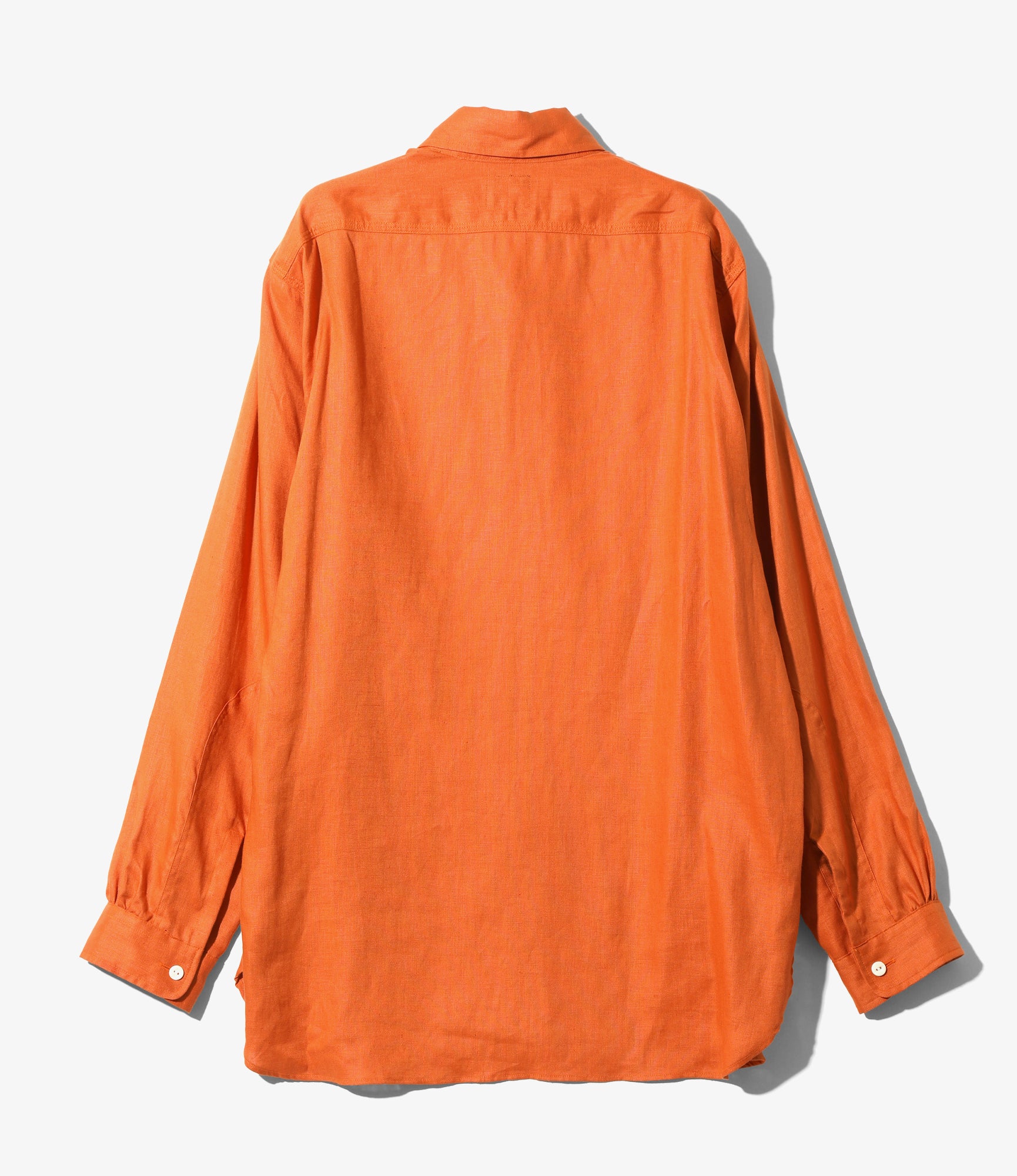 Work Shirt - Orange - Linen Canvas
