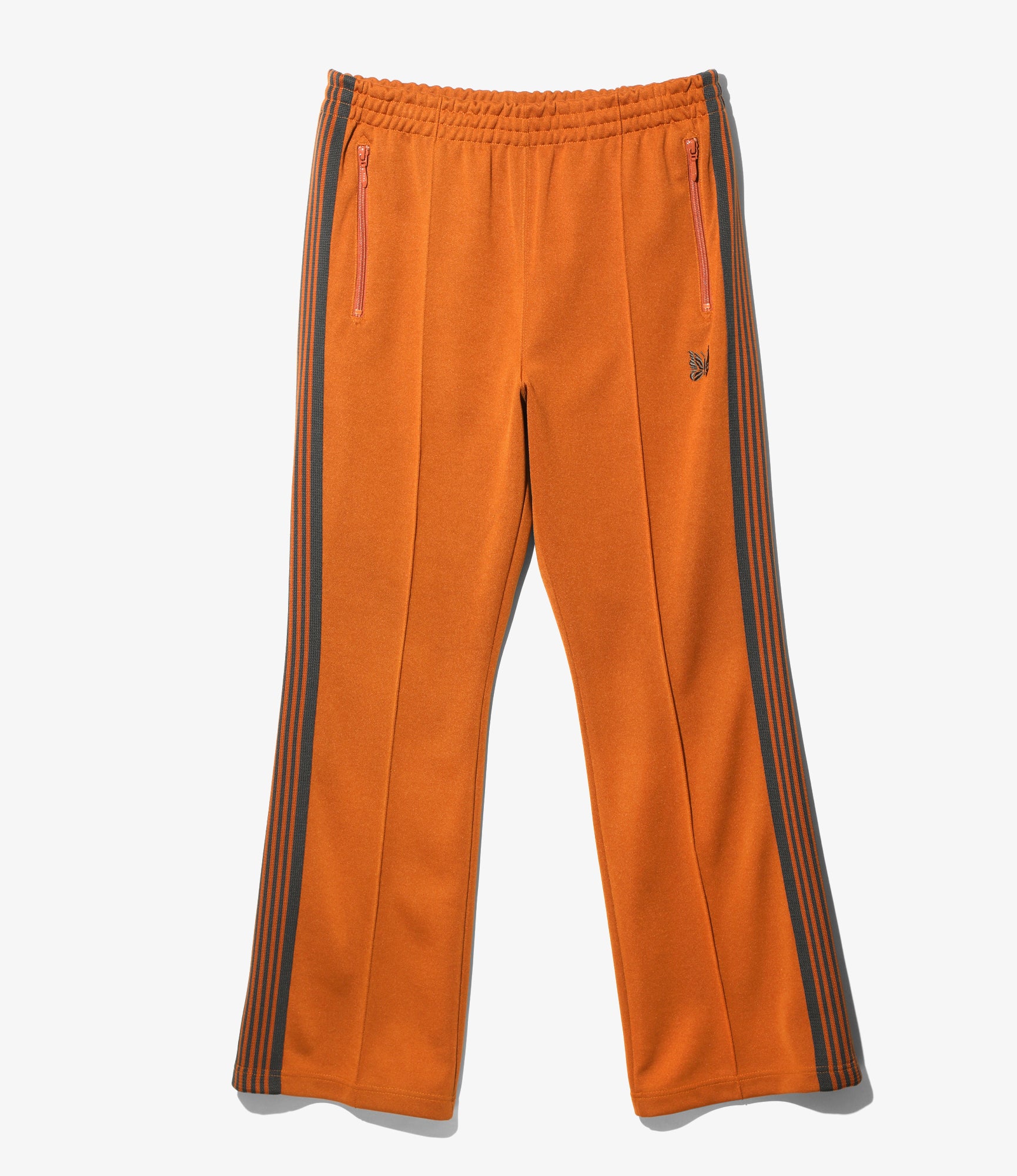 Boot-Cut Track Pant - Rust -  Poly Smooth