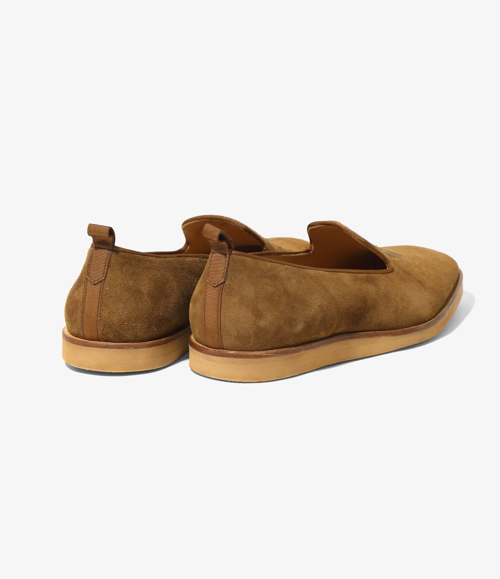 Papillon Emb. Slip-on - Brown - Suede