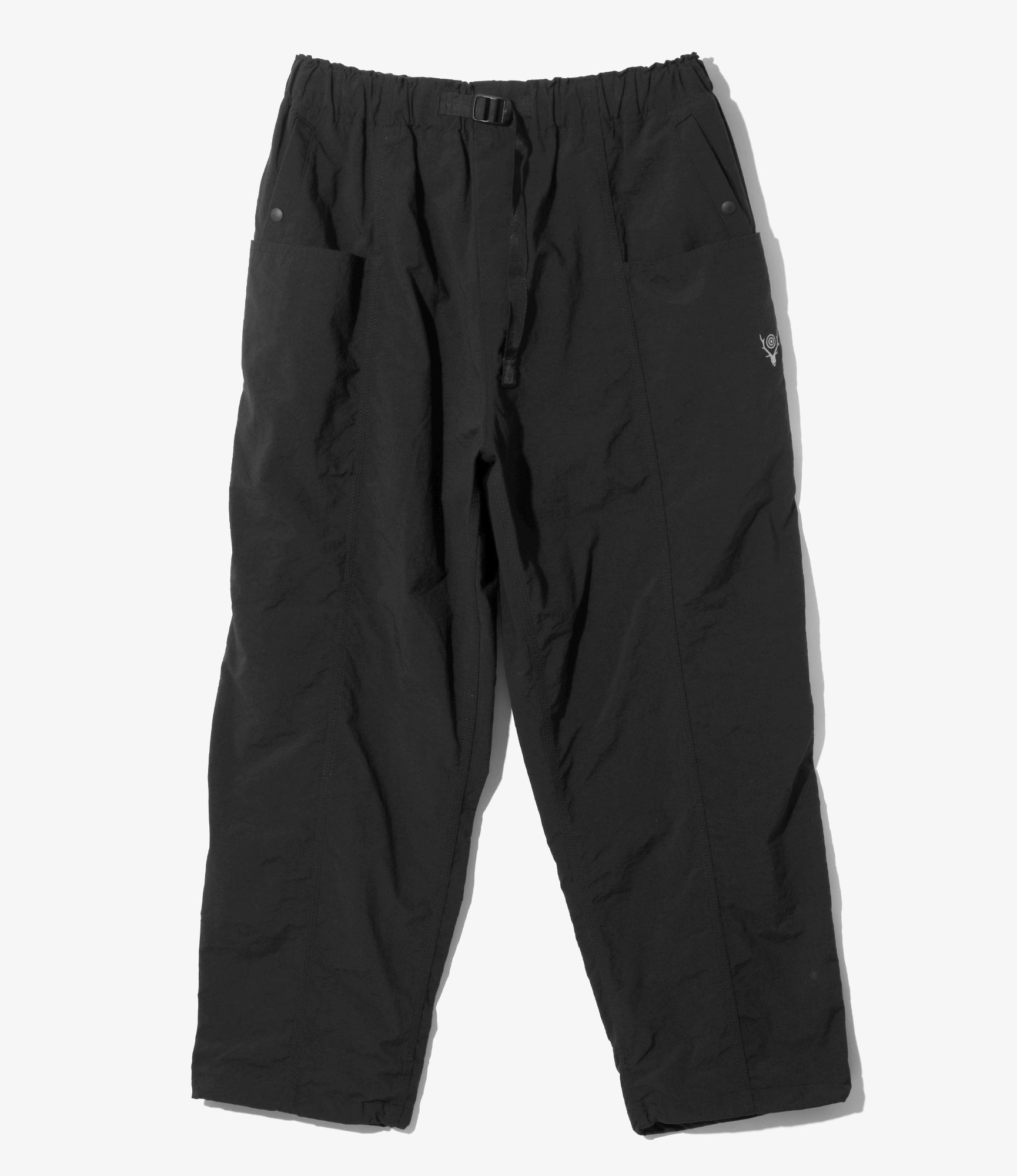 熱い販売 waist high amerge. レッグウェア slit (BK) pants レッグ 