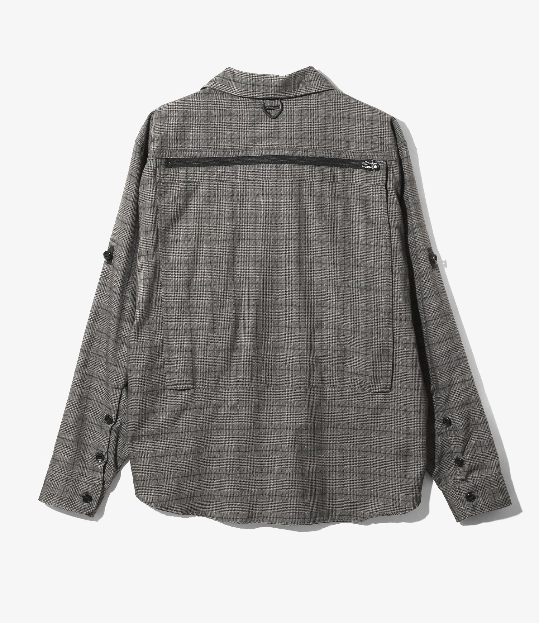 Tenkara Trout Shirt - Grey - PE/R Glen Plaid