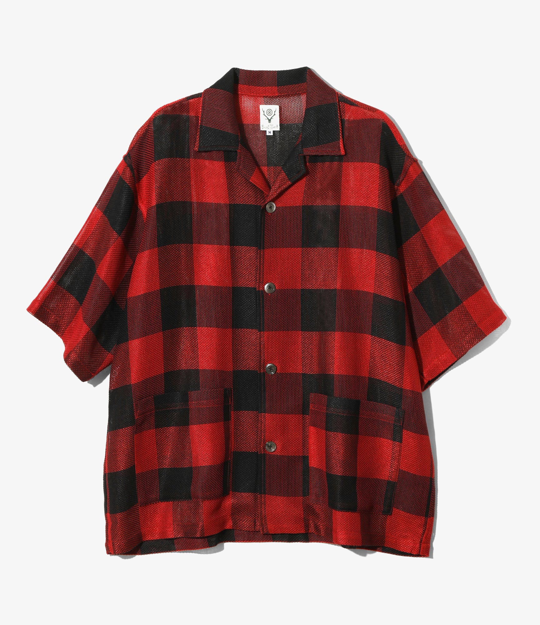 Cabana Shirt - Red - R/PE Rough Cloth / Plaid