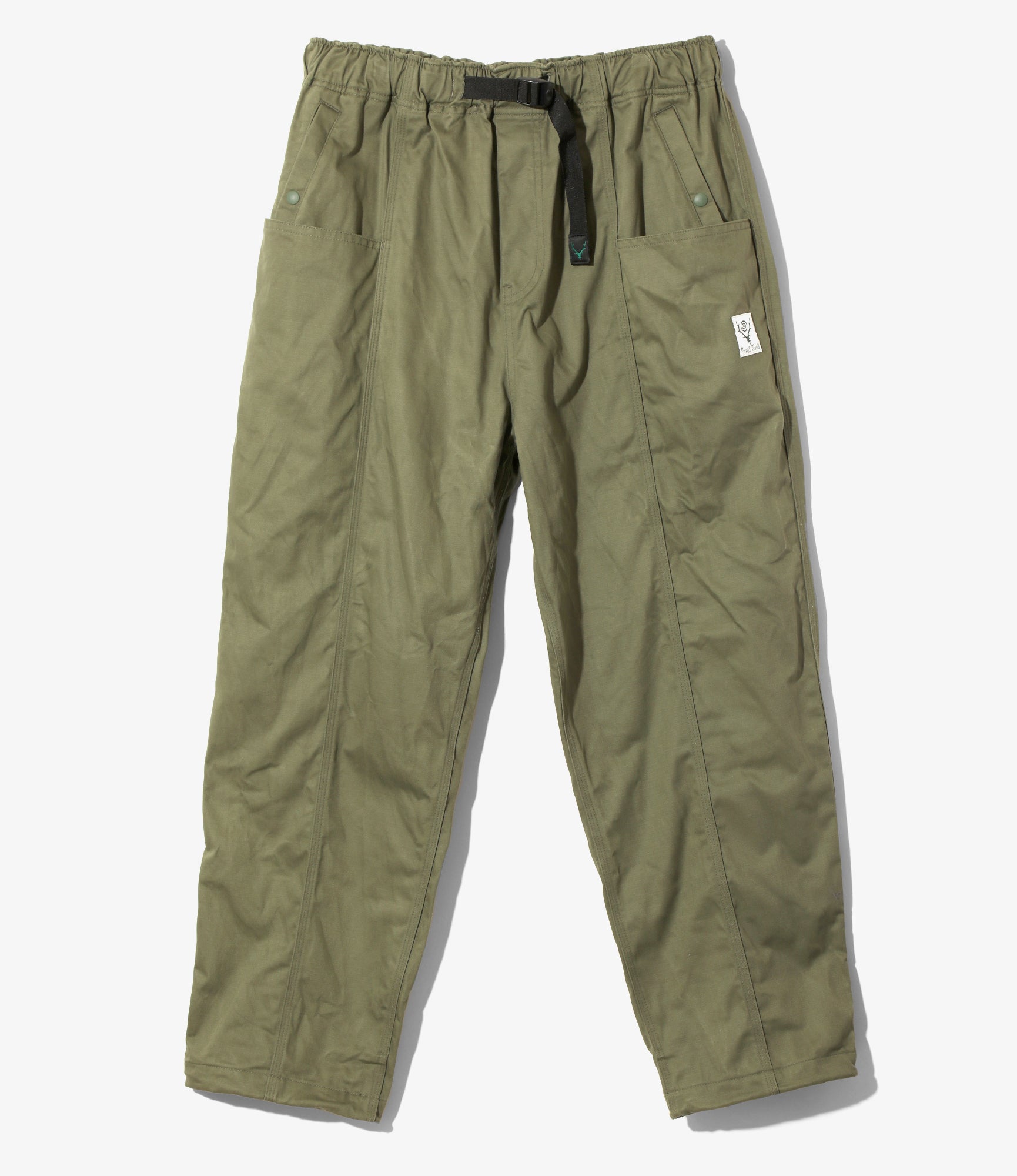 Belted C.S. Pant - Olive - Cotton Back Sateen