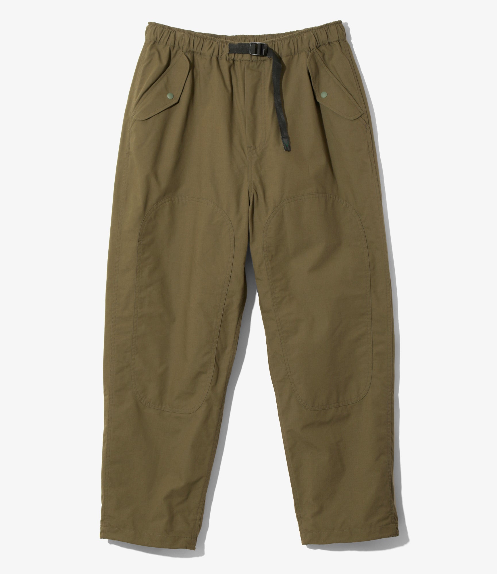 Belted Double Knee Pant - Olive - C/MO Ripstop | Nepenthes New York