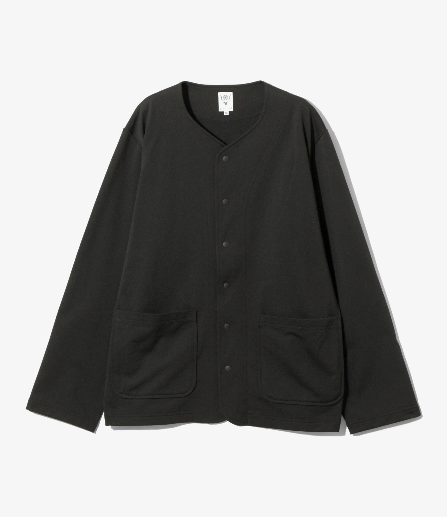 P.P. Cardigan - Black - Poly French Terry