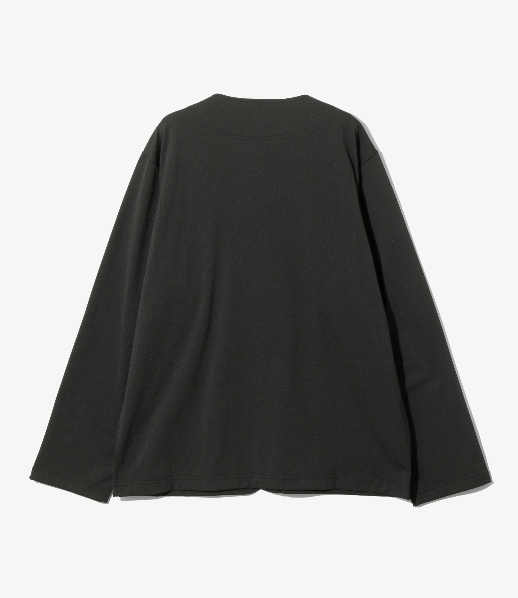 P.P. Cardigan - Black - Poly French Terry