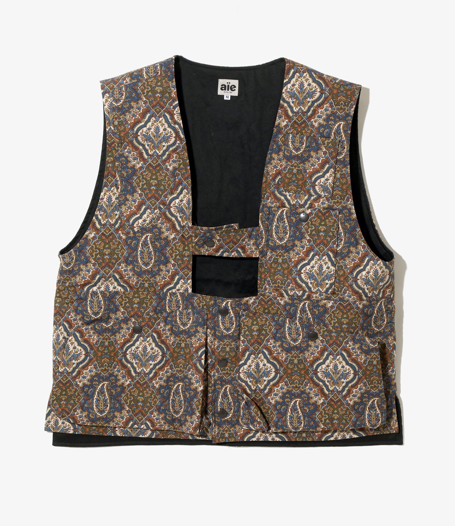 Game Vest - Beige - Cotton Ripstop / Liberty Printed