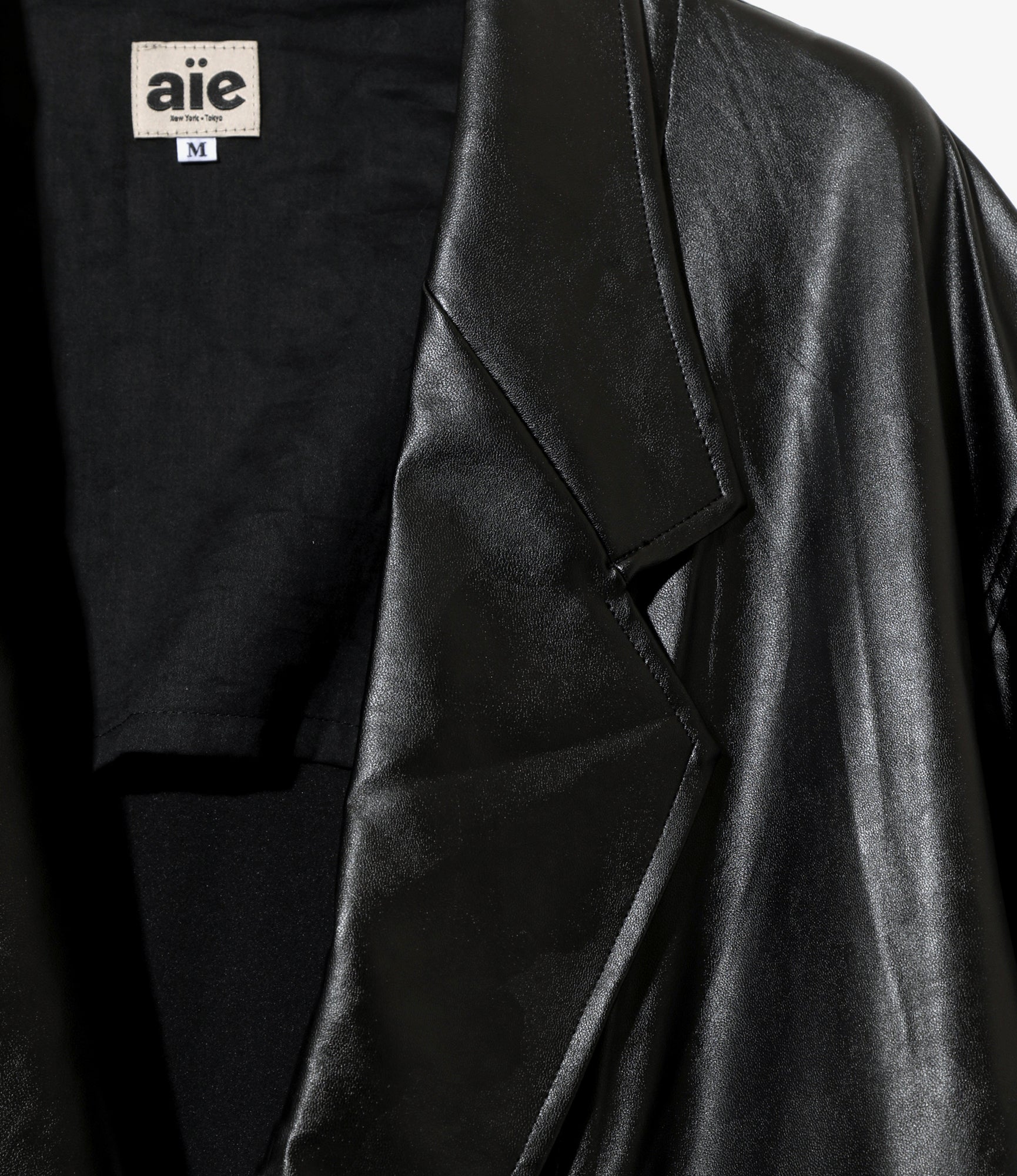 EZ Jacket - Black - Synthetic Leather | Nepenthes New York