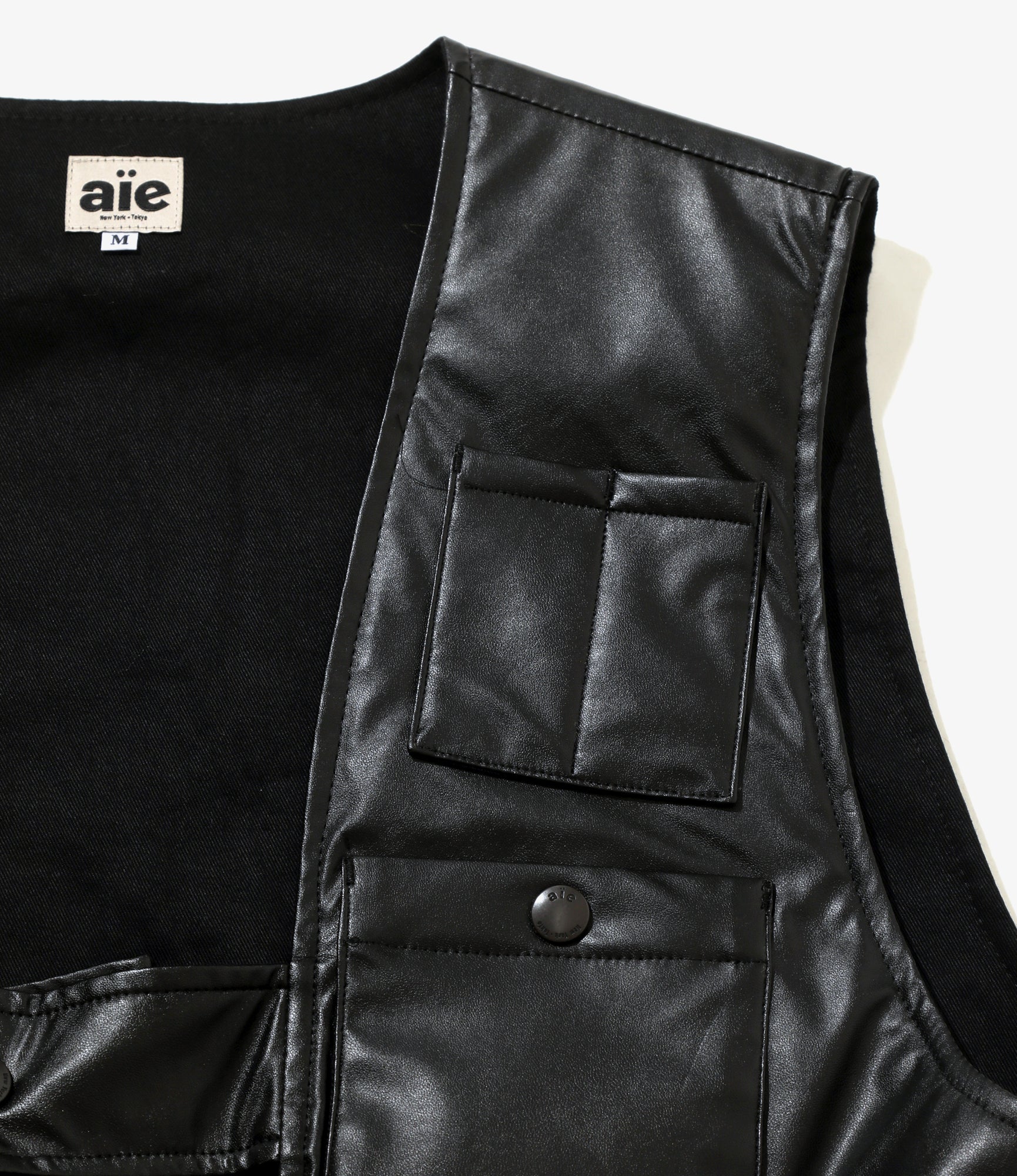 Game Vest - Black - Synthetic Leather