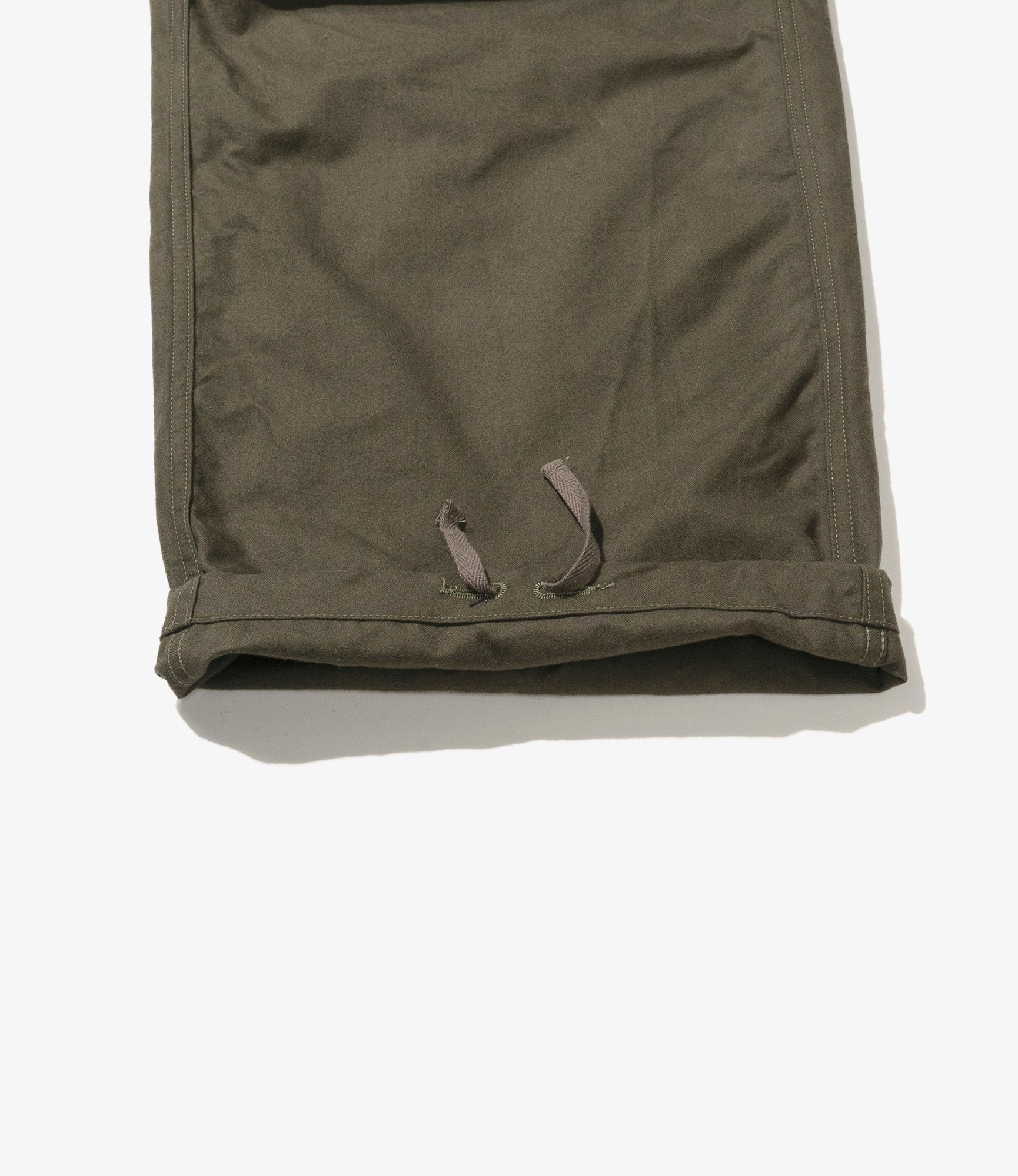 Over Pant - Olive Cotton Brushed Herringbone