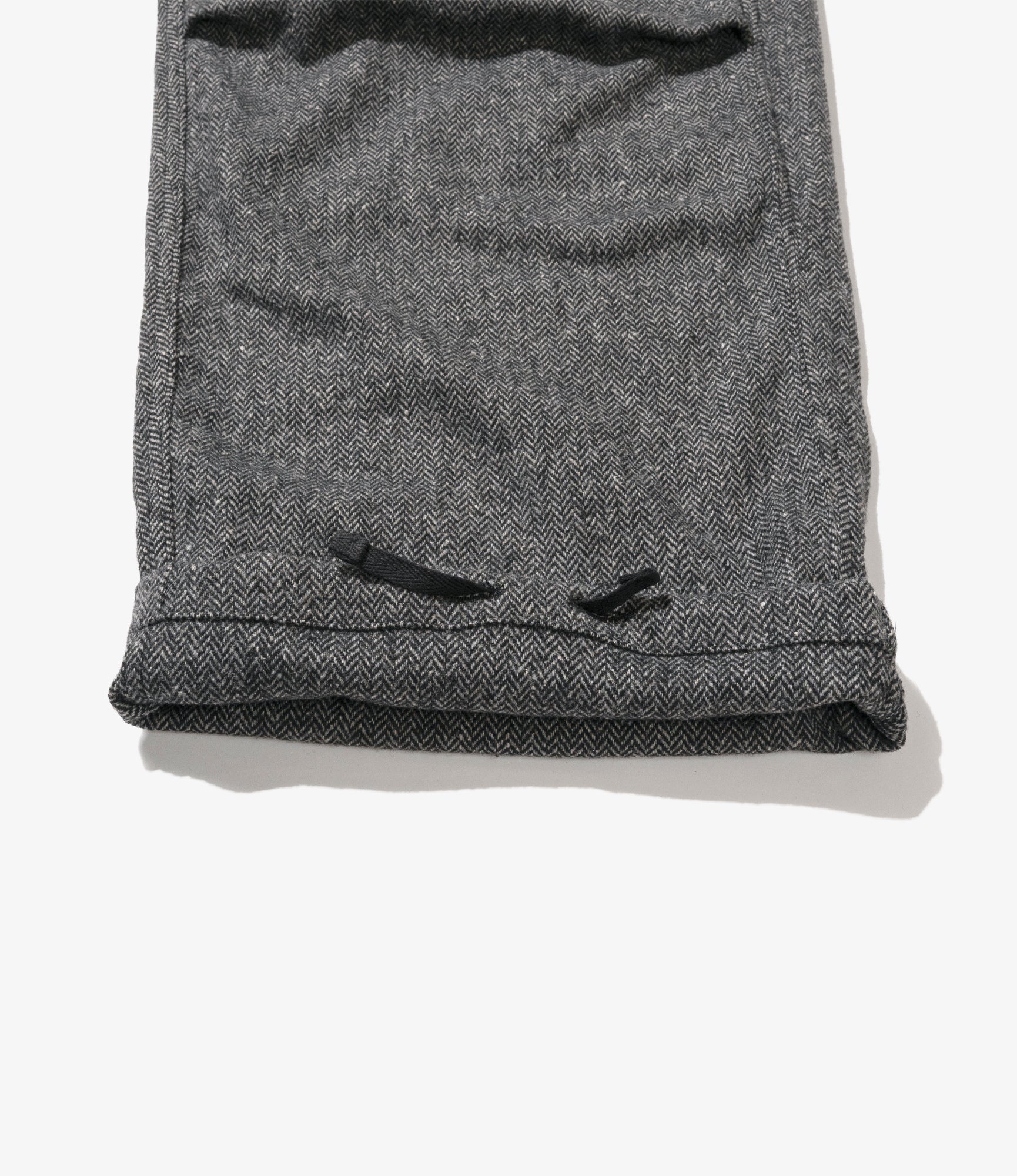 Over Pant - Grey Poly Wool Herringbone