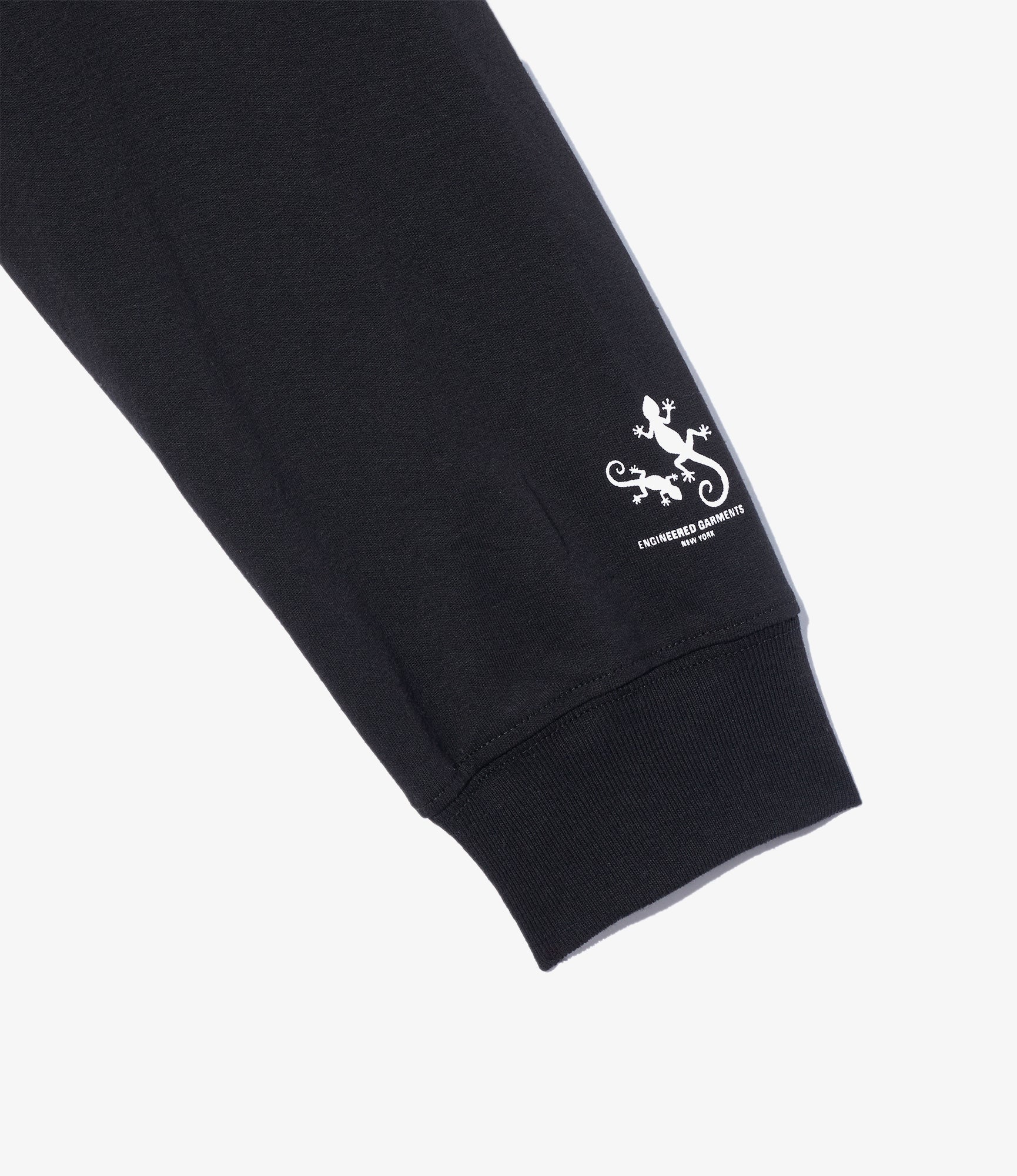 Printed Cross Crew Neck L/S T-Shirt - Black Free Verse Print