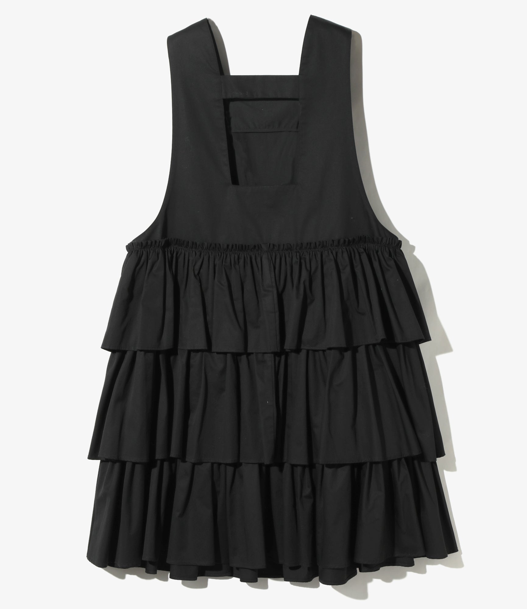 Monogram Stitch Tiered Dress - Black