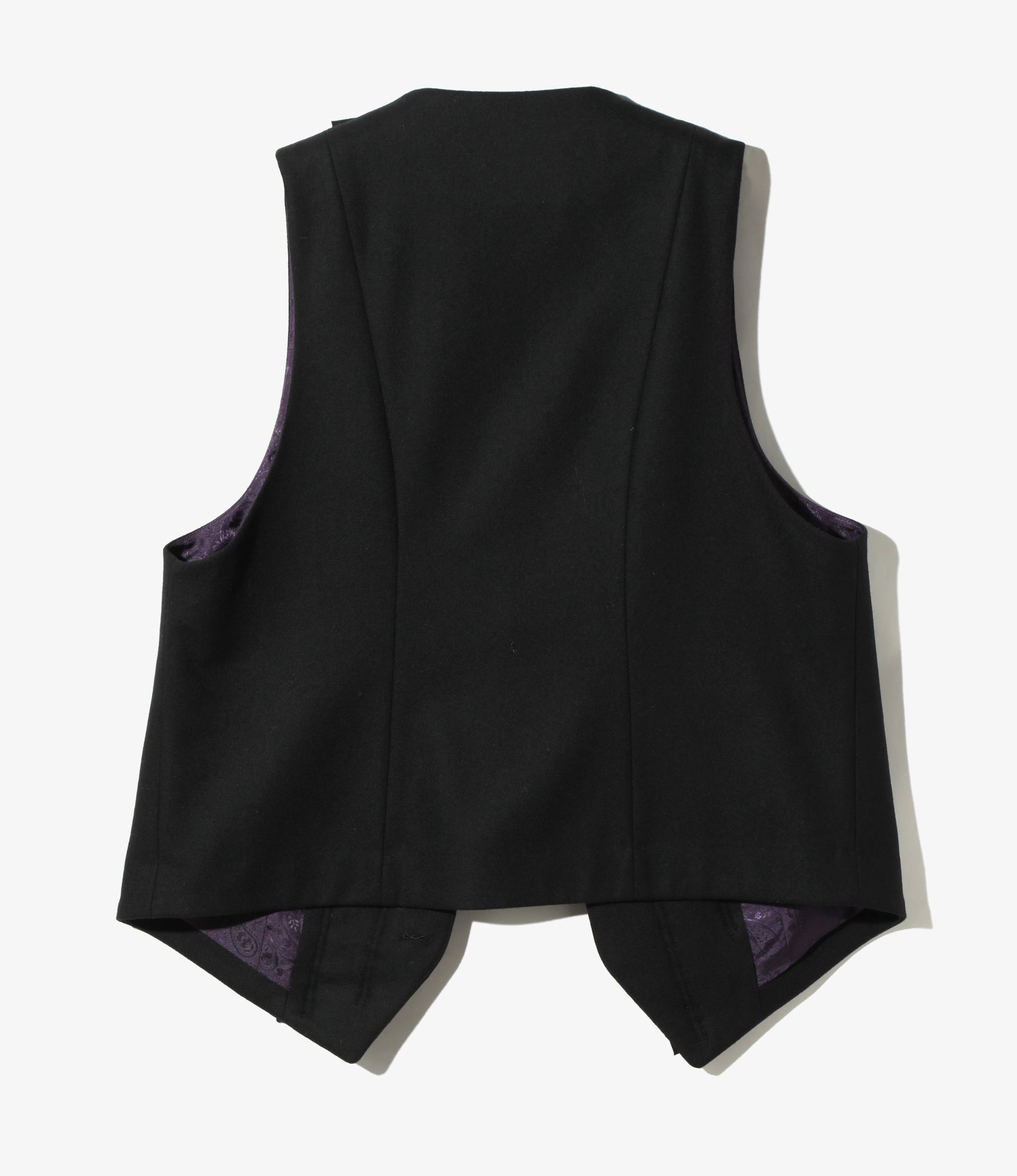 Frill Vest - Black - Flannel