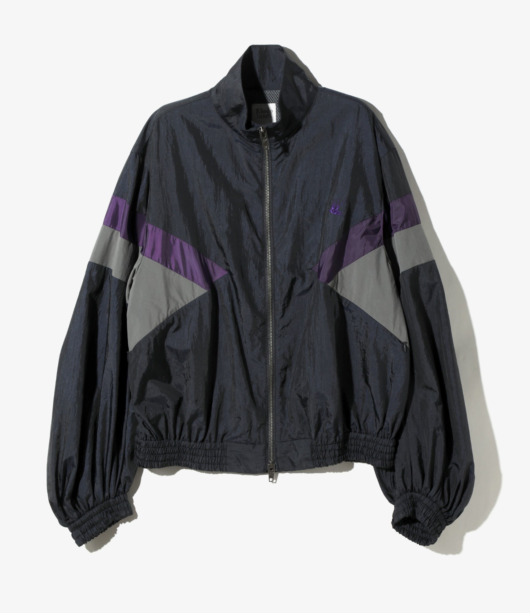 Short Track Jacket - Navy - Switching Pattern