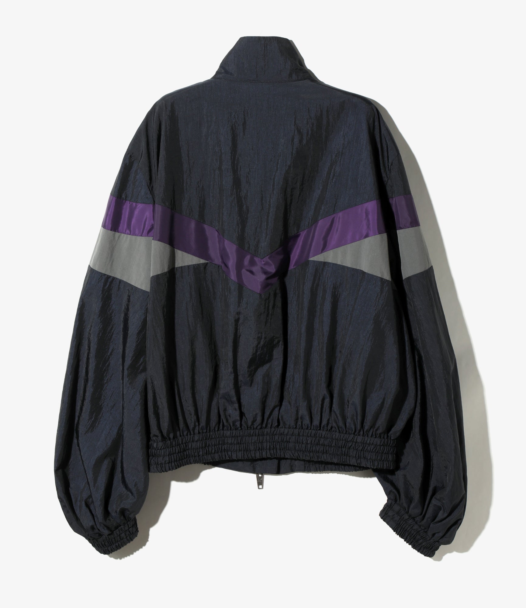 Short Track Jacket - Navy - Switching Pattern