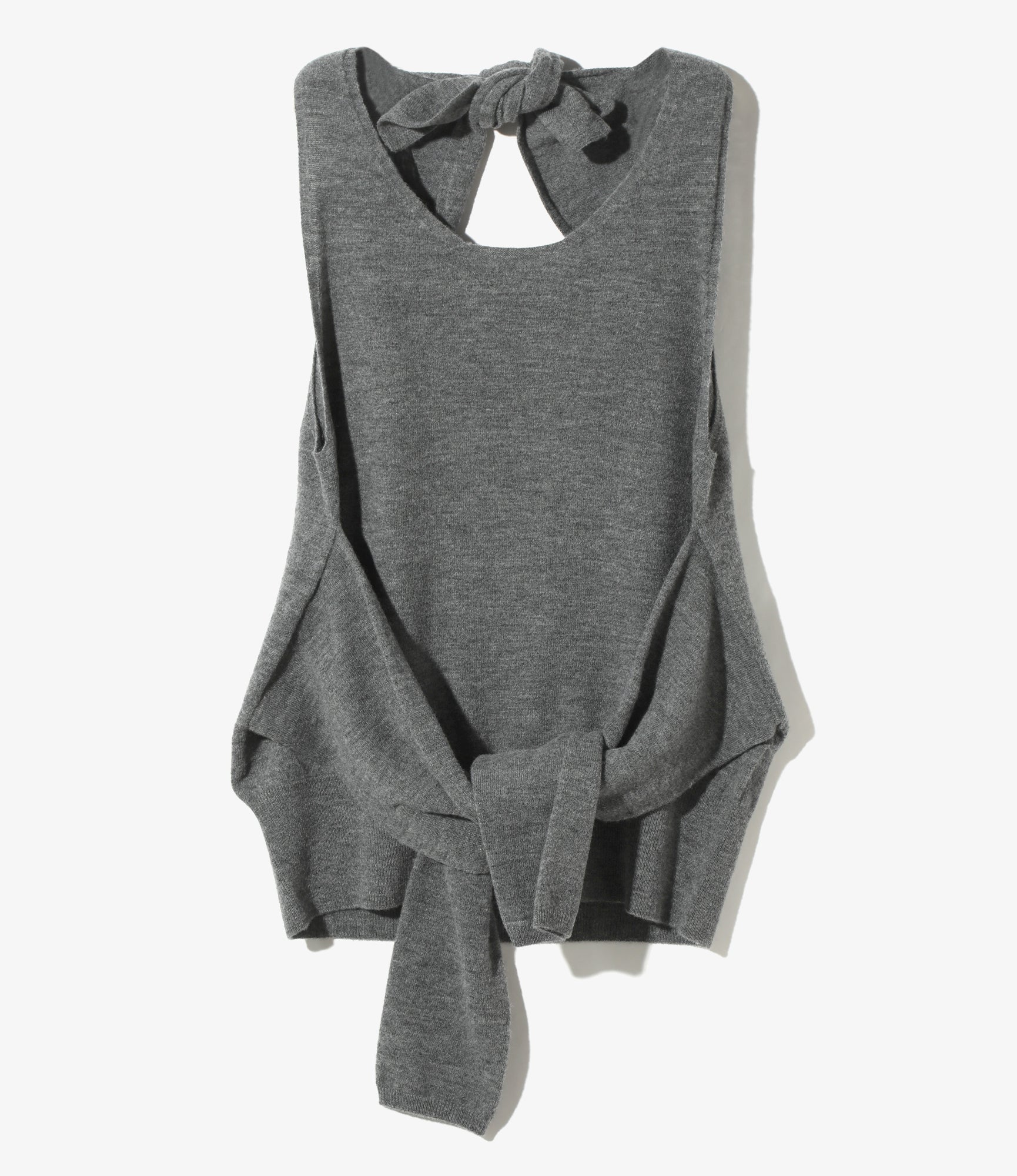 Knot Tank Top - H. Grey - Boiled Knit