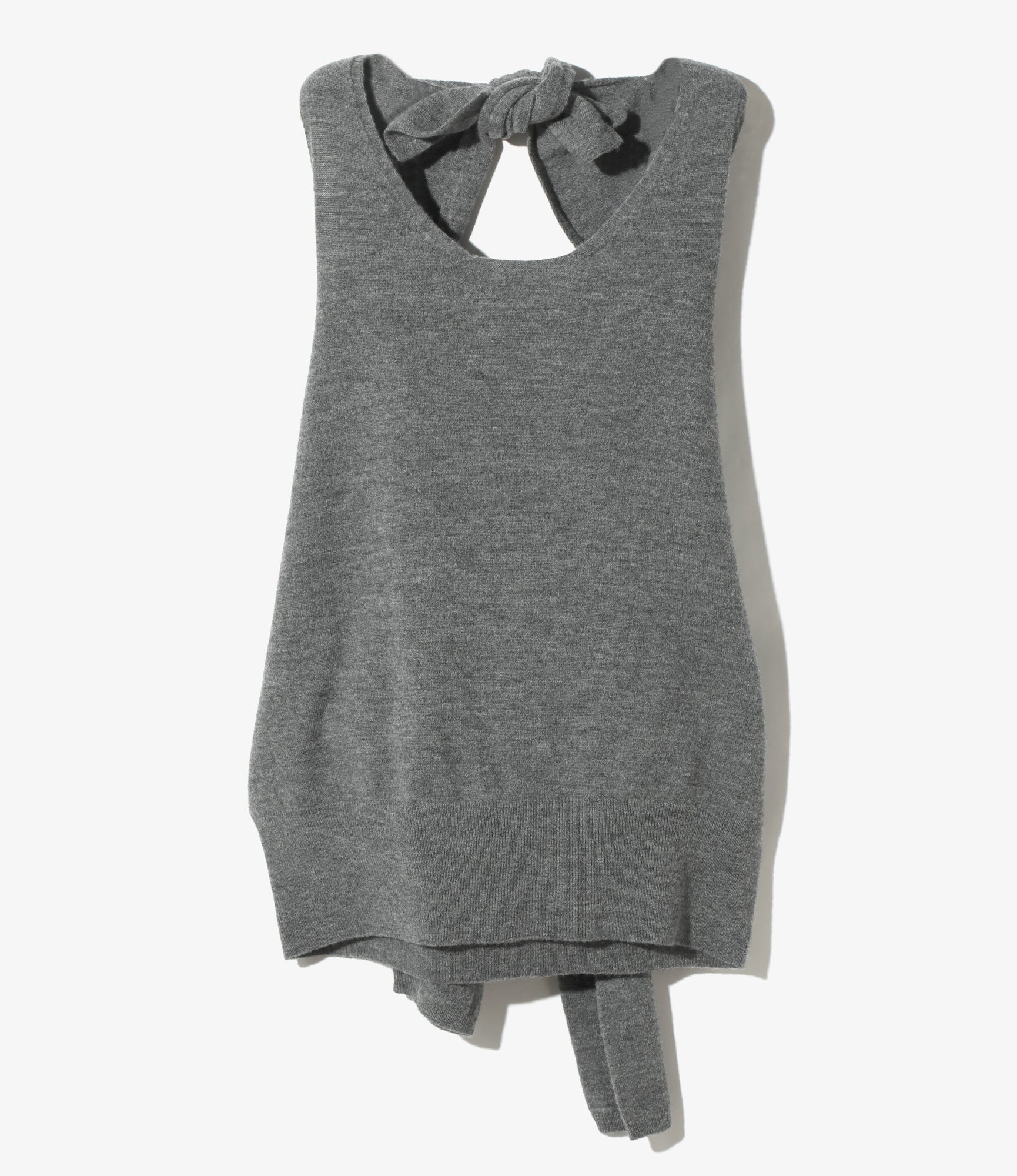 Knot Tank Top - H. Grey - Boiled Knit