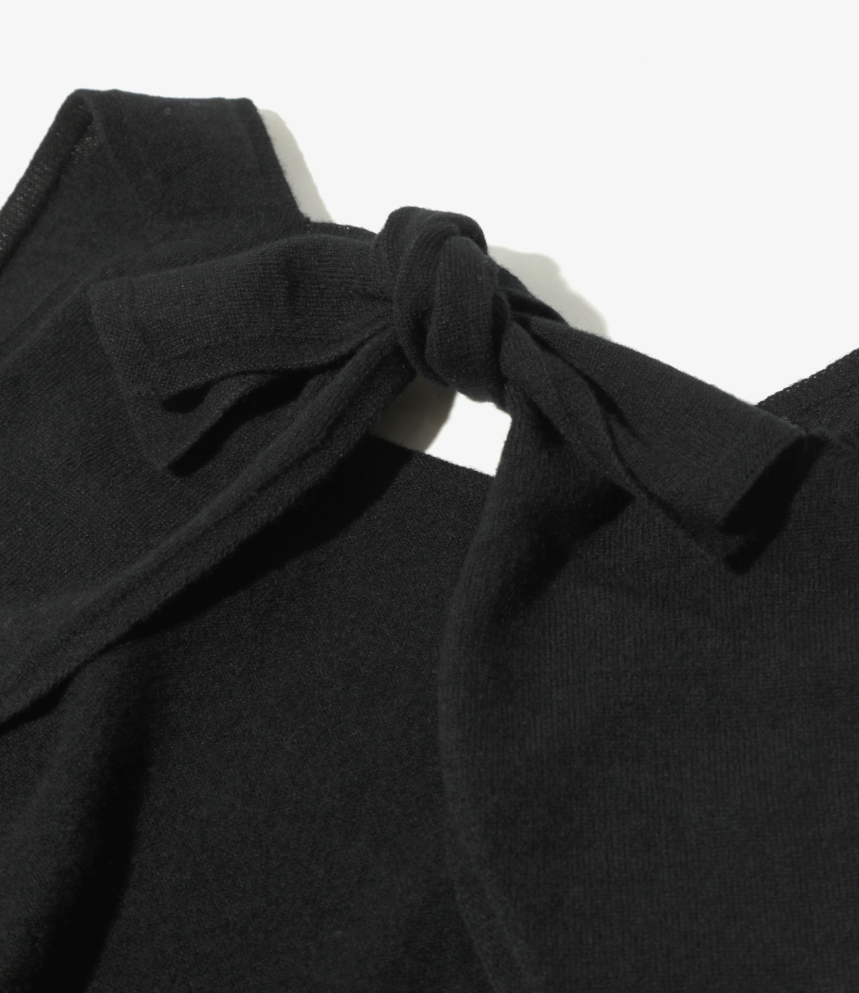 Knot Tank Top - Black - Boiled Knit