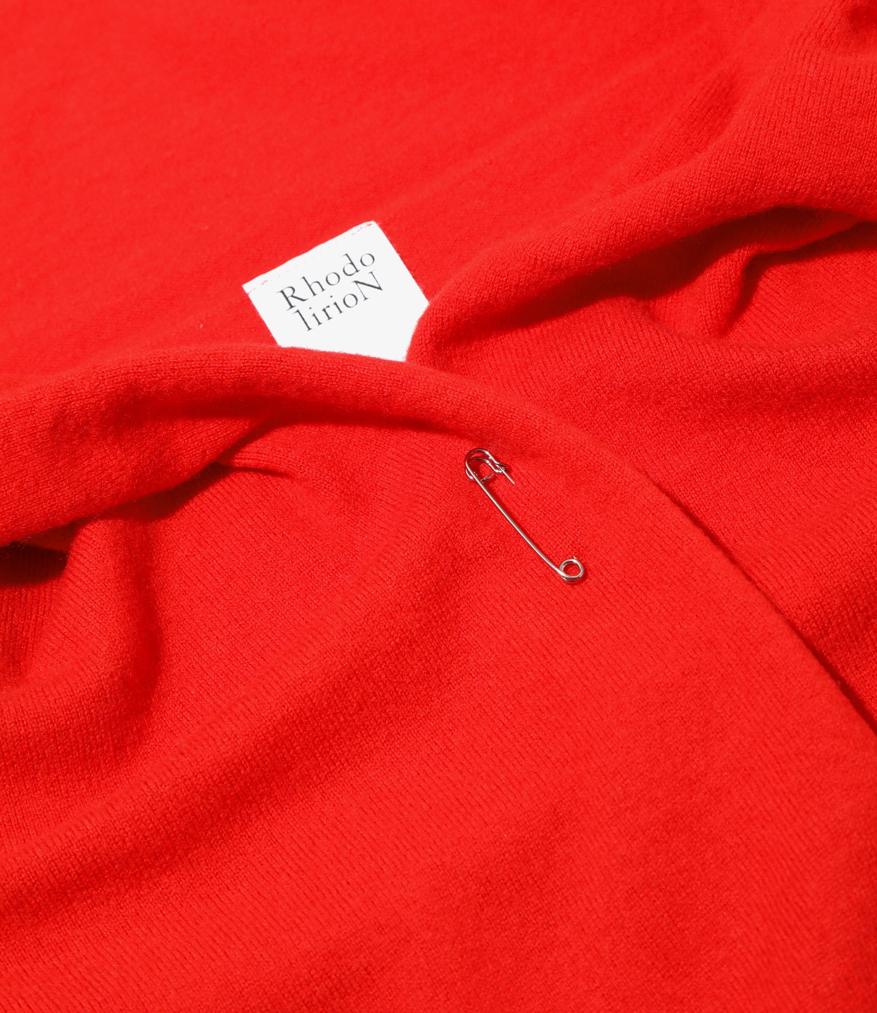 Knot Cardigan - Red - Boiled Knit