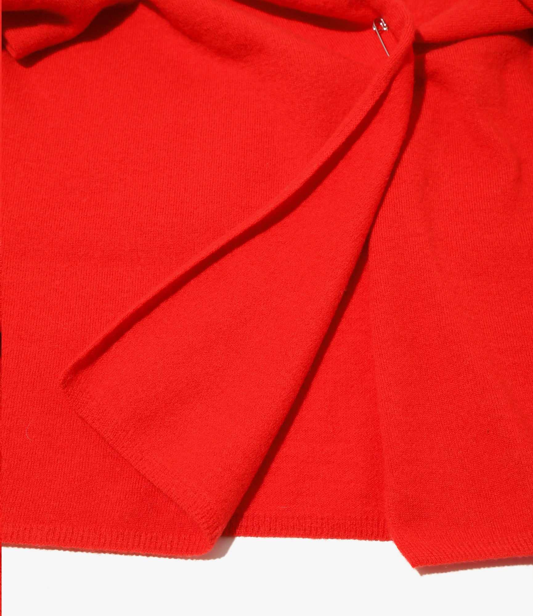 Knot Cardigan - Red - Boiled Knit