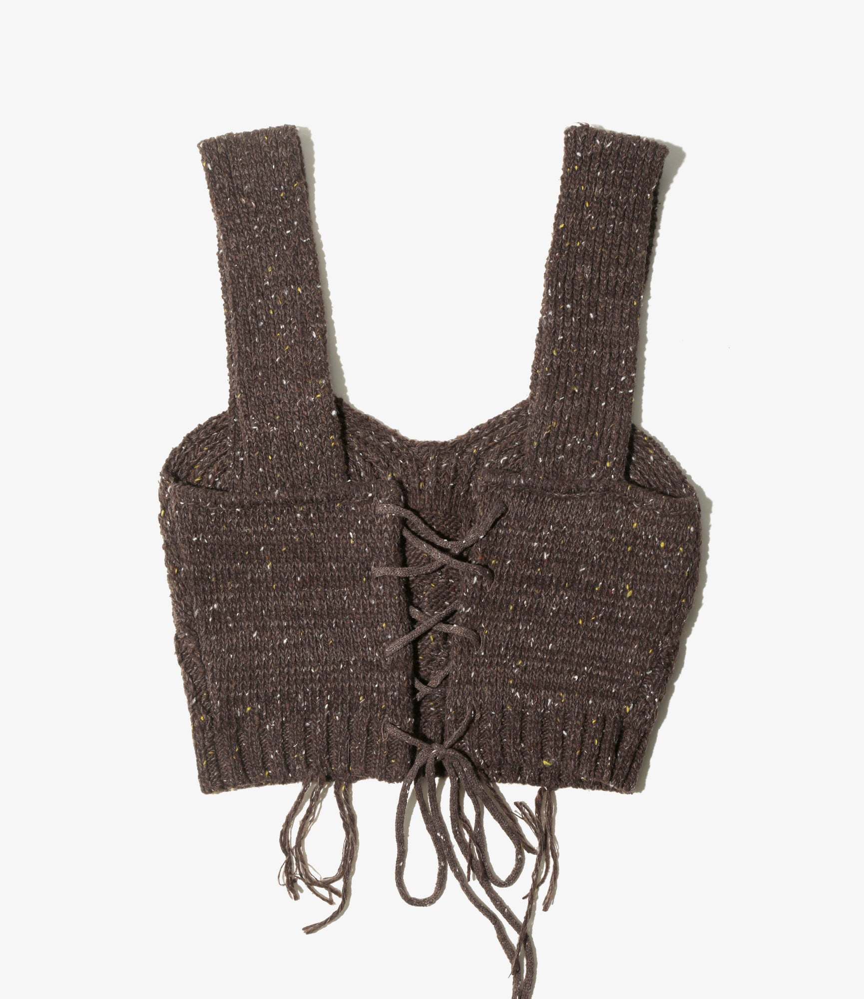 Fisherman Knit Corset - Brown