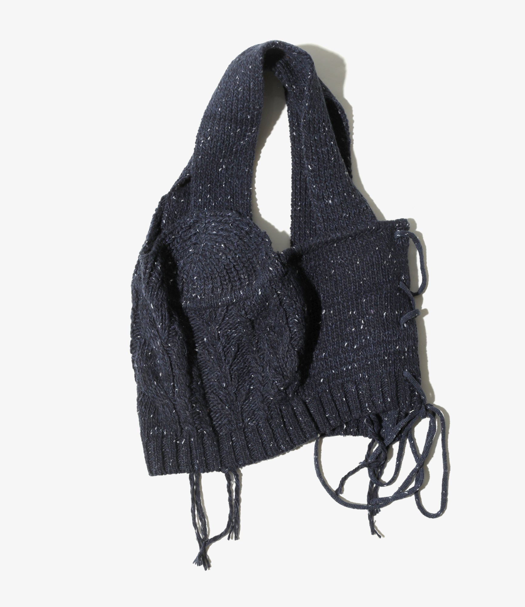 Fisherman Knit Corset - Navy