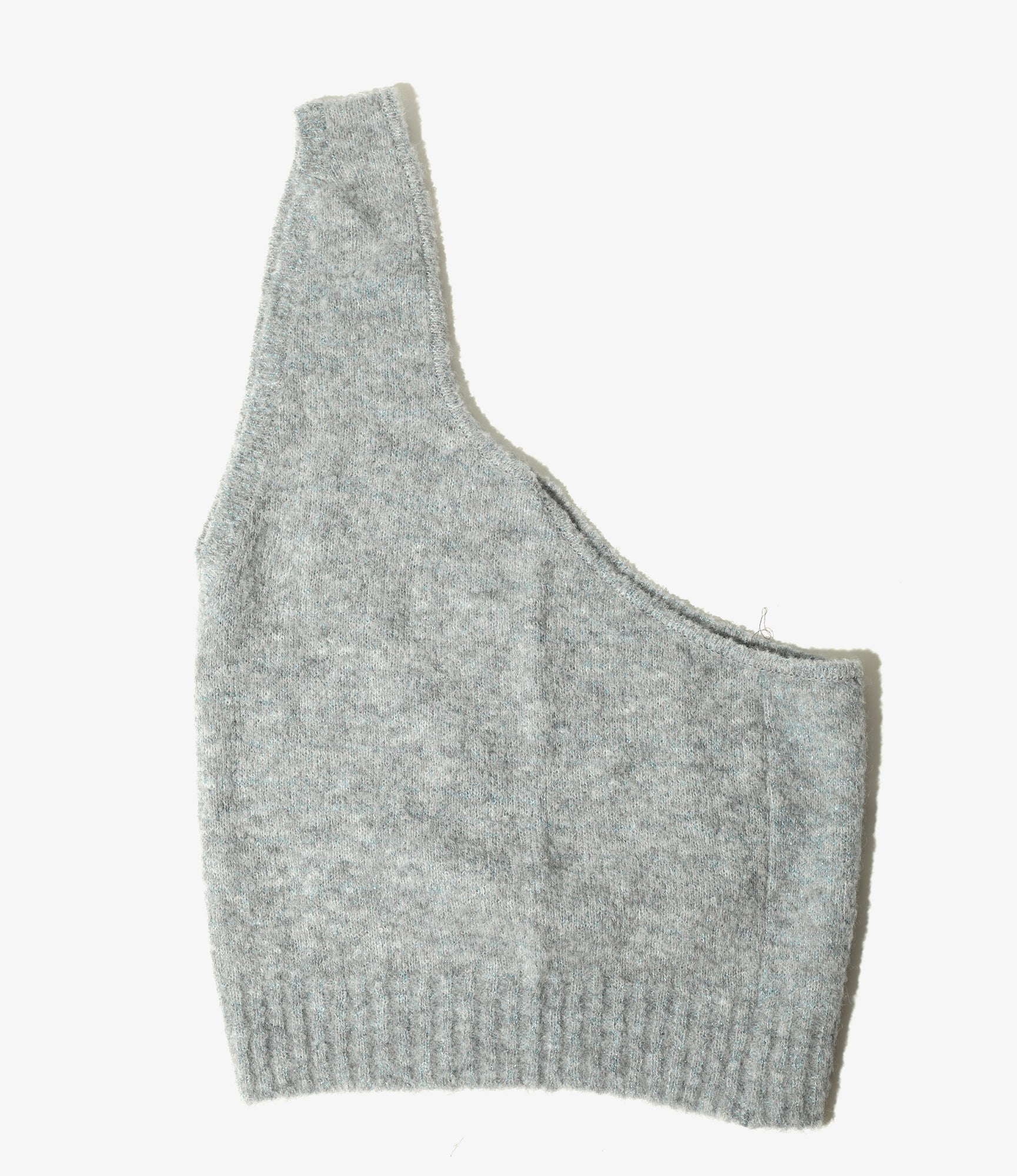 Utility Vest - Lt. Grey - Loop Yarn Knit