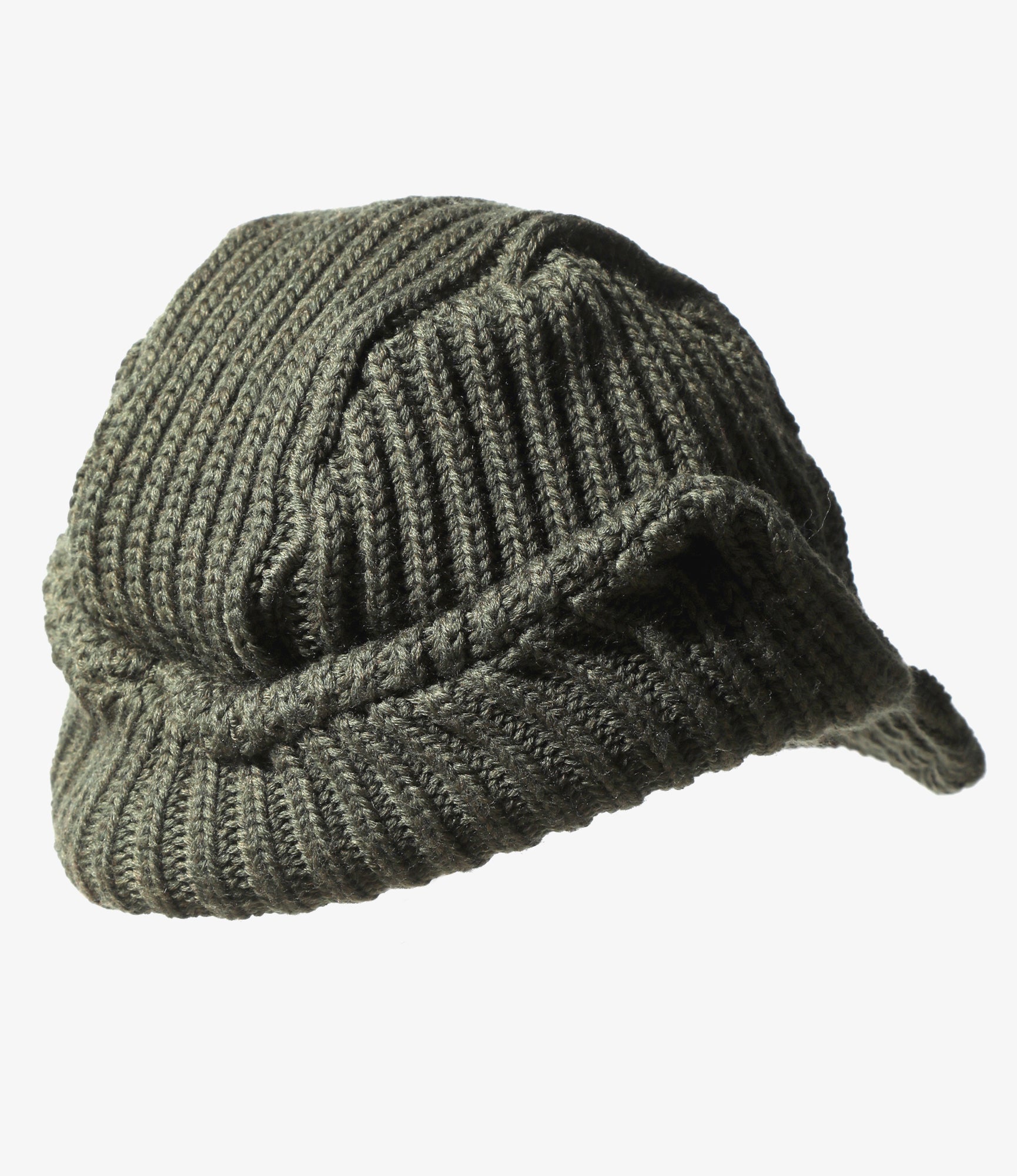 Bird Shooting Cap - Olive  - Merino Wool