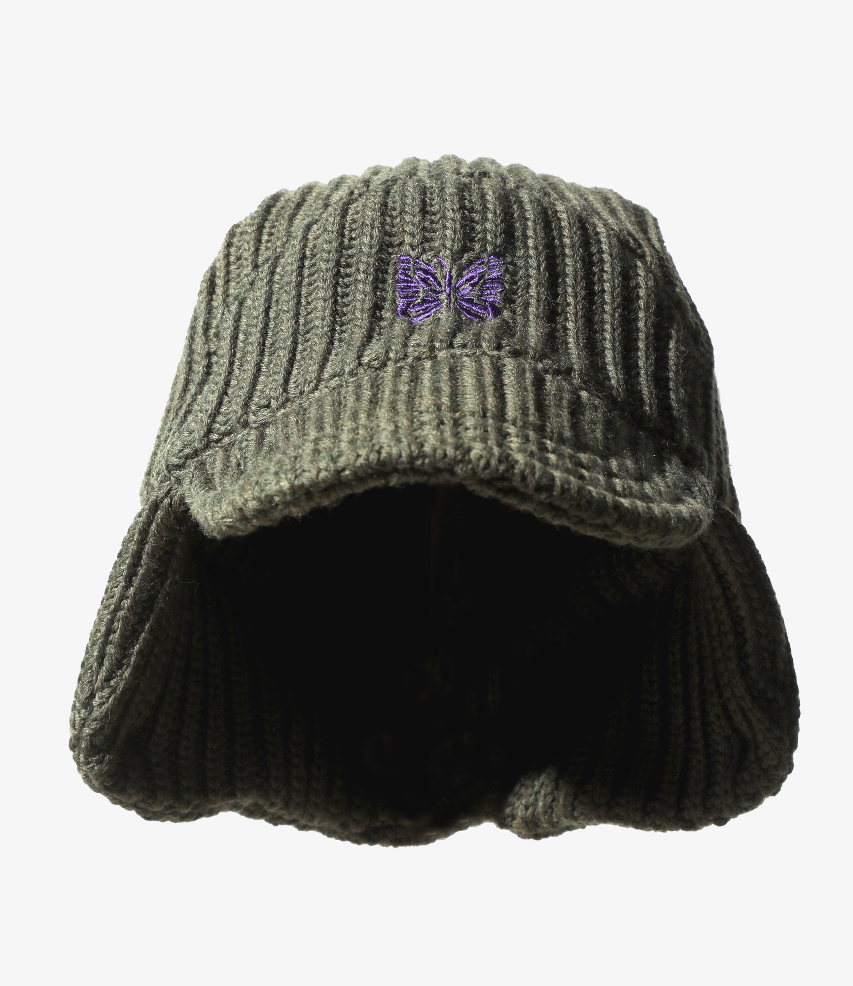 Bird Shooting Cap - Olive  - Merino Wool