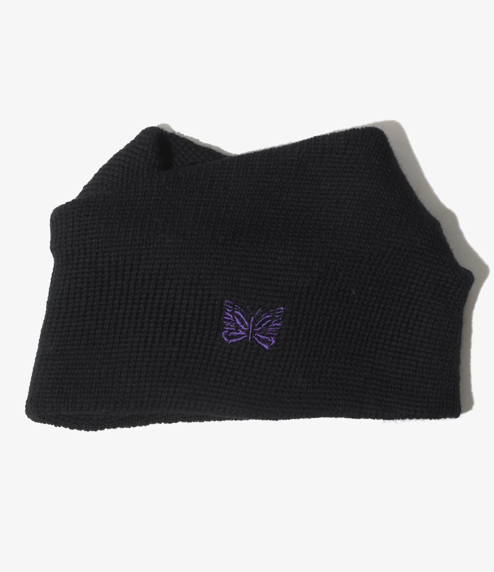 Neck Warmer - Black  - Merino Wool