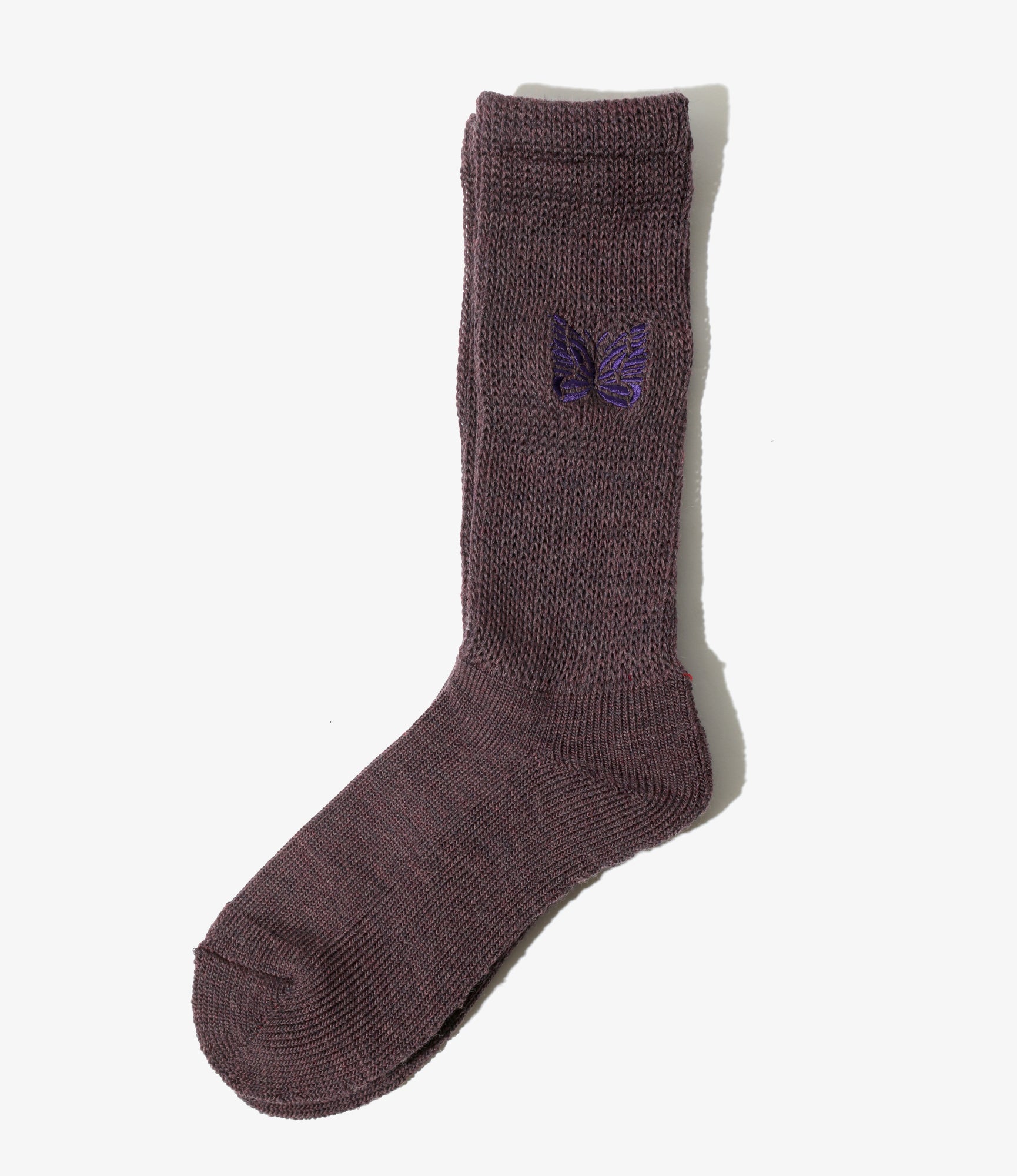 Pile Socks - Plum- Merino Wool