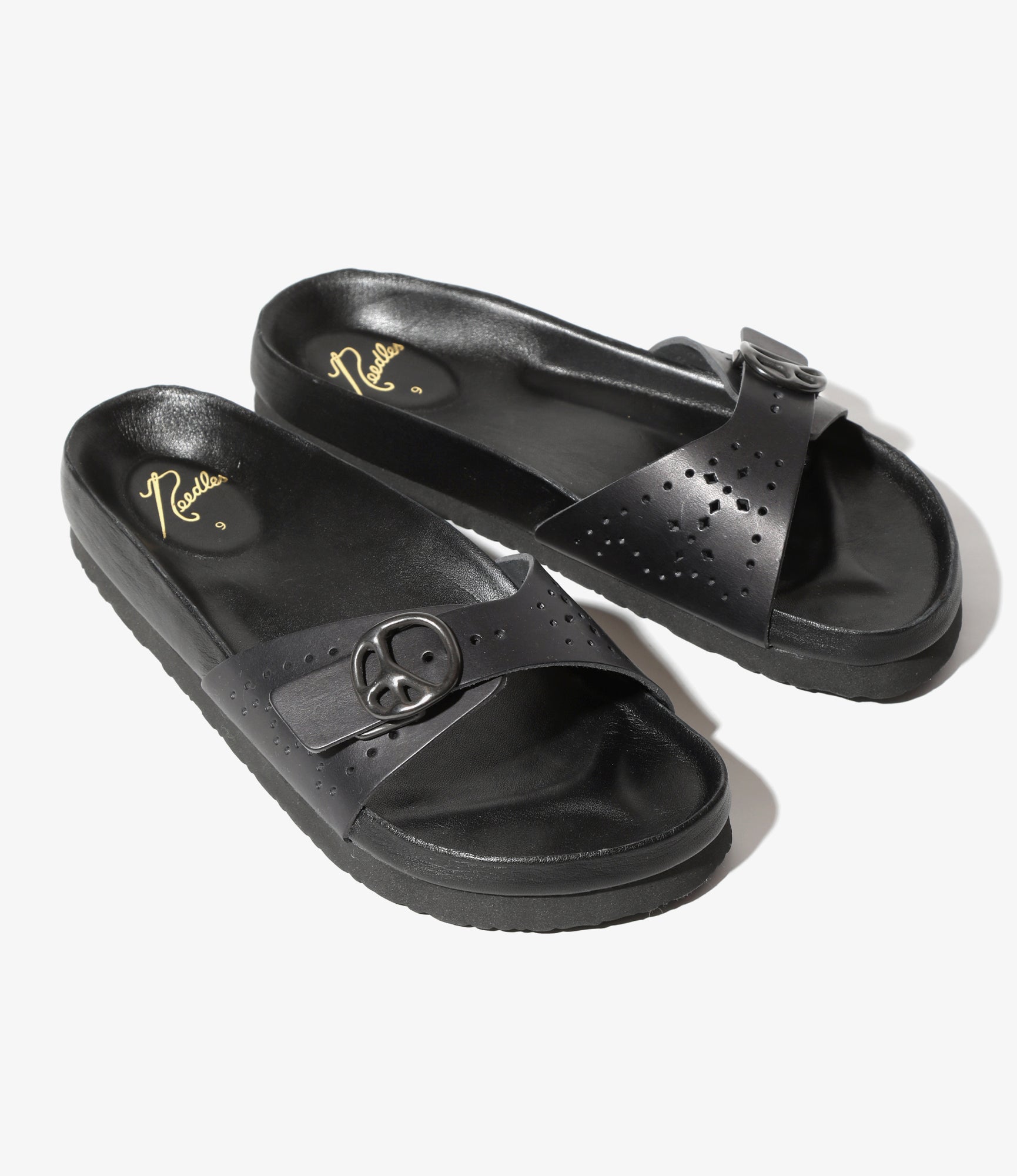 Single Strap Sandal - Black - Cowhide Lthr.