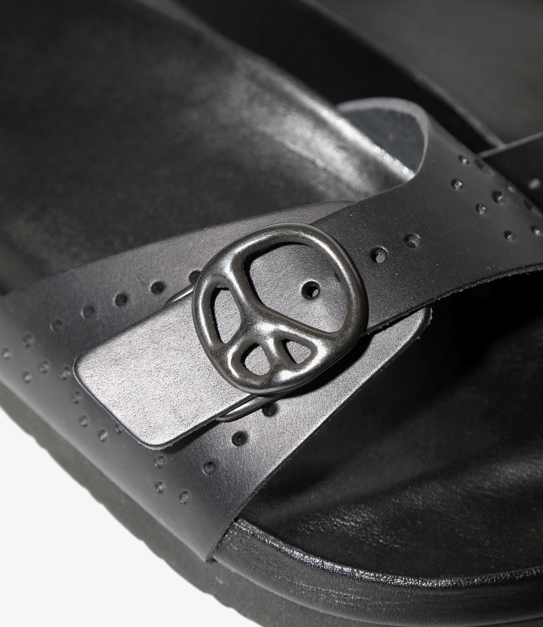 Single Strap Sandal - Black - Cowhide Lthr.