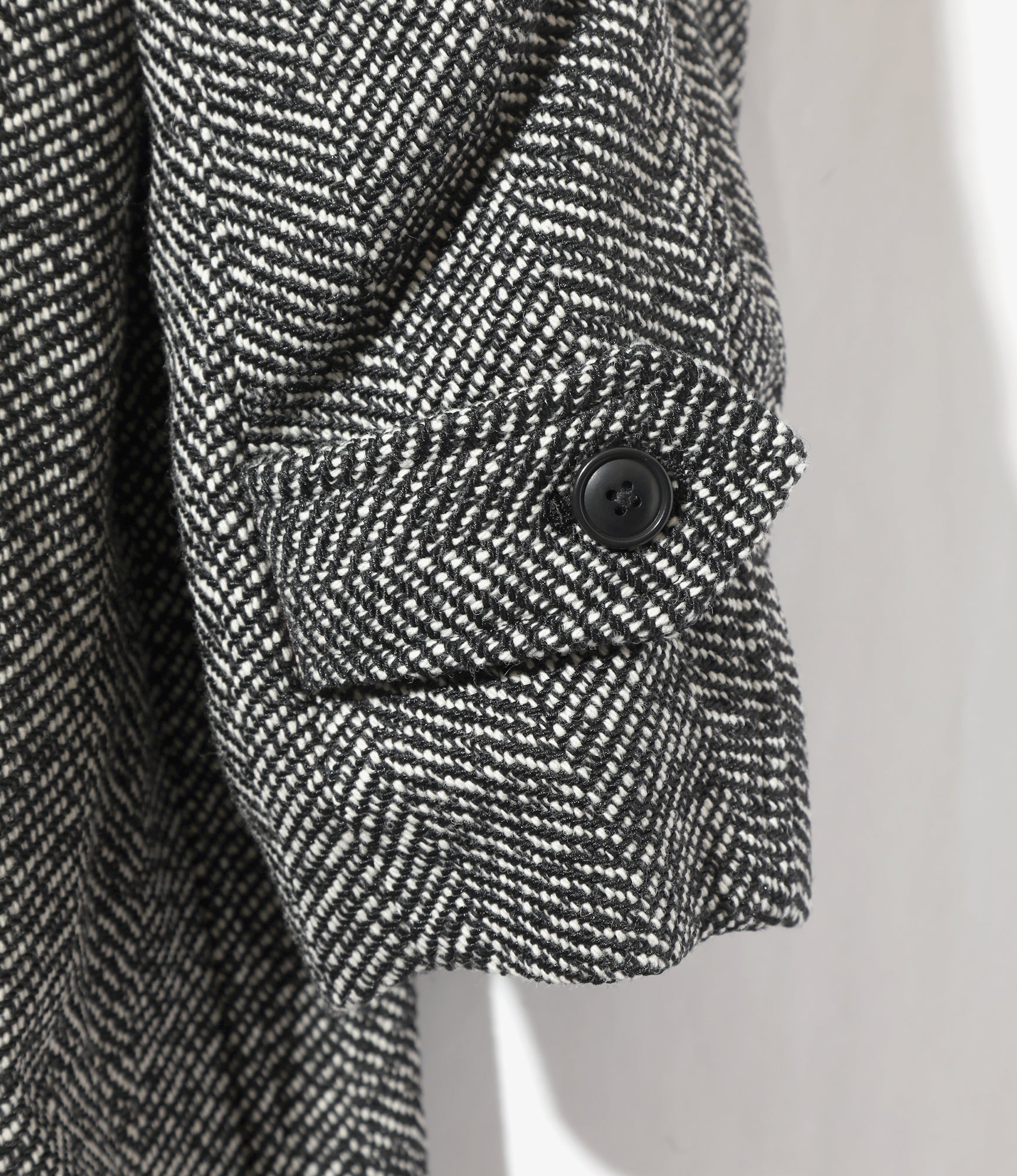 Balcollar Coat - White - W/N Herringbone