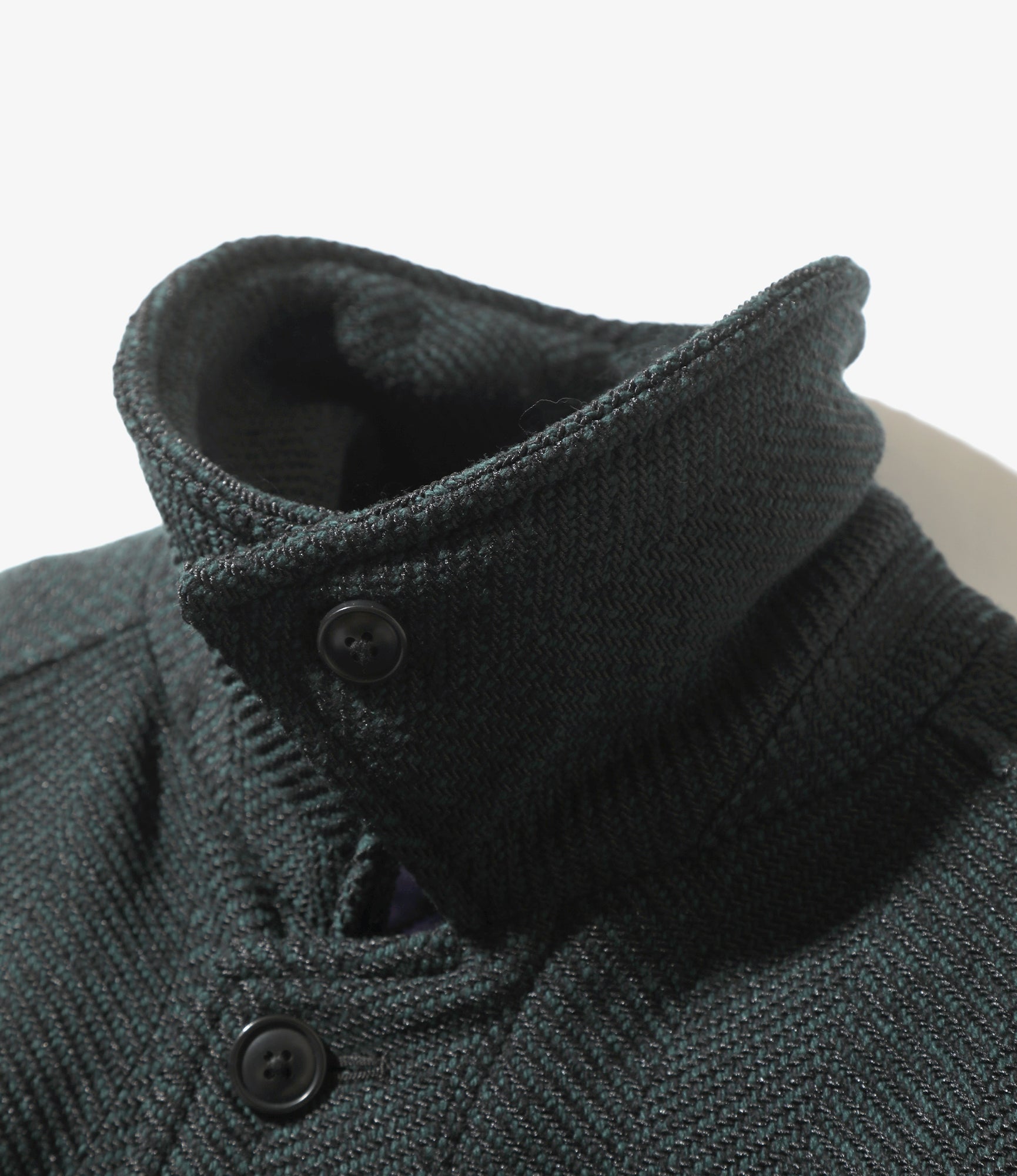 Balcollar Coat - Green - W/N Herringbone