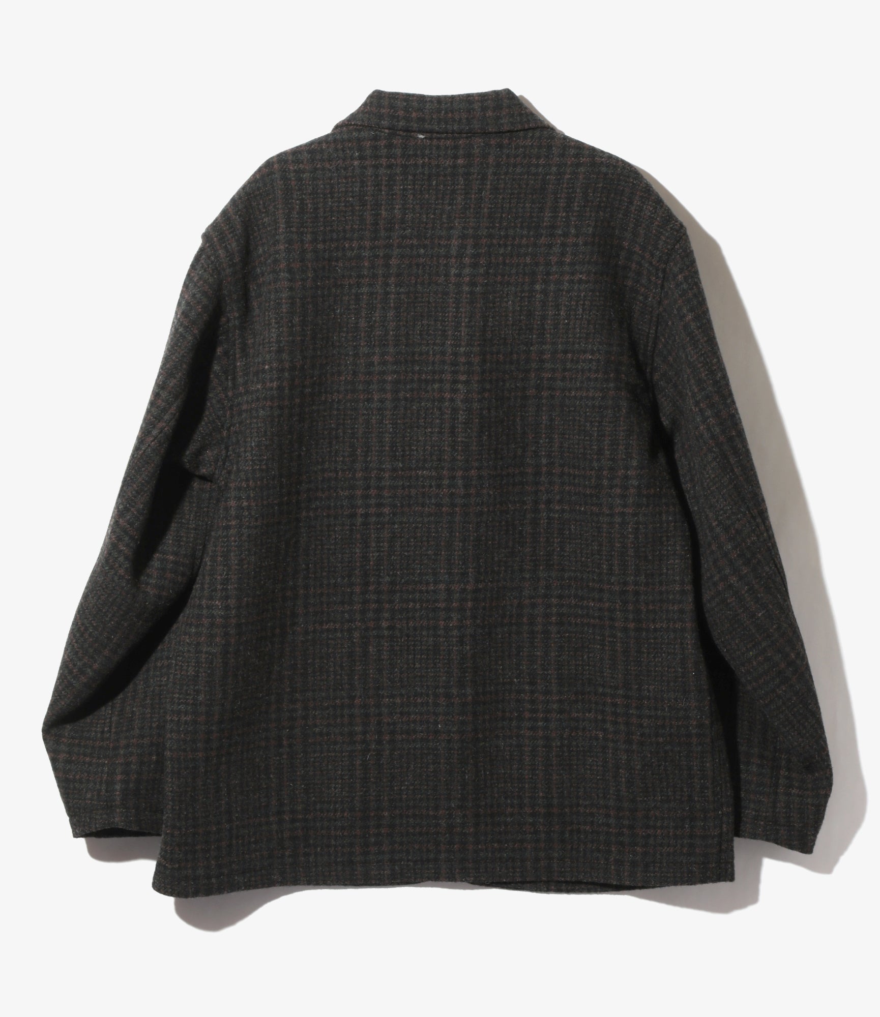 Loafer Jacket - Charcoal - Wool Glen Plaid