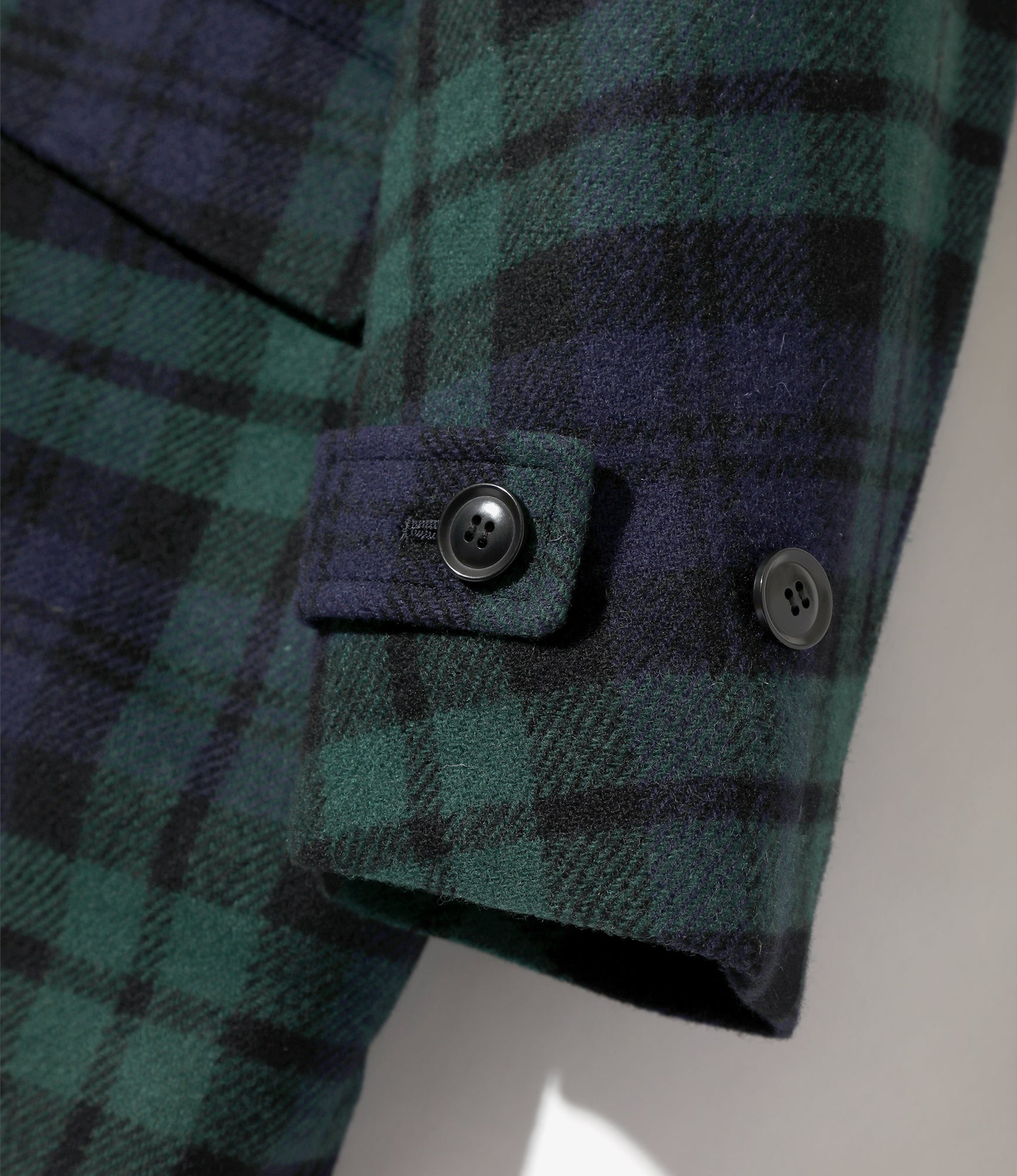 Car Coat - Blackwatch - Wool Tartan Plaid